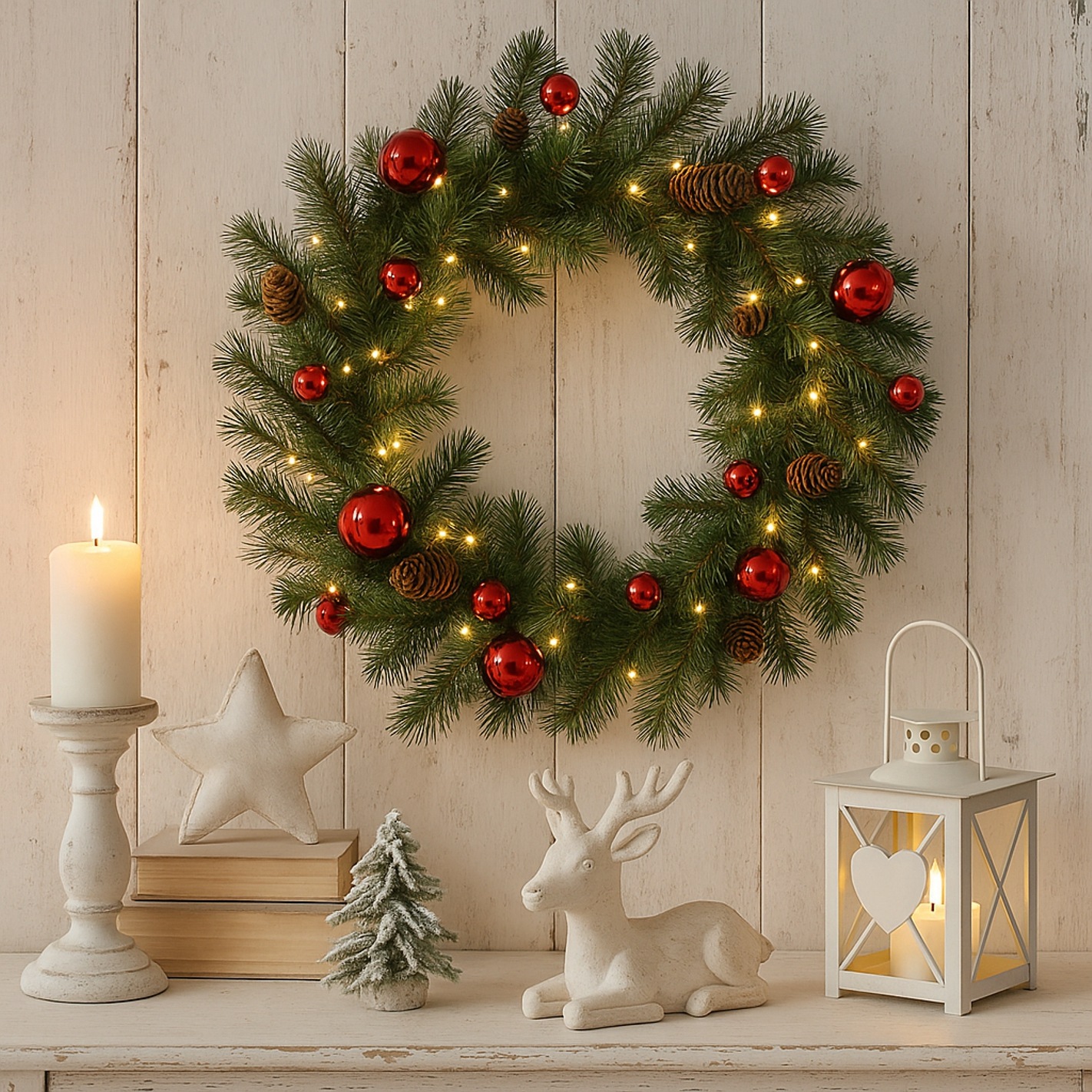 I.GE.A. Kunstkranz "LED-Weihnachtskranz künstlich" günstig online kaufen