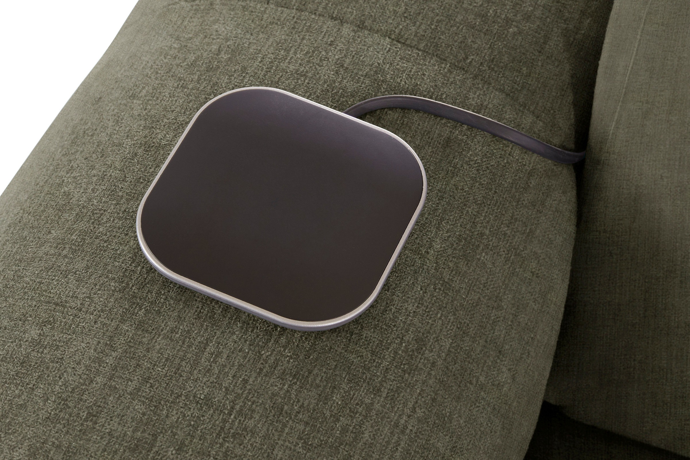 COTTA Ecksofa »Mia L-Form mit 3 Zierkissen«, wahlweise mit Bettfunktion, Bettkasten, Beleuchtung & Wireless-Charger
