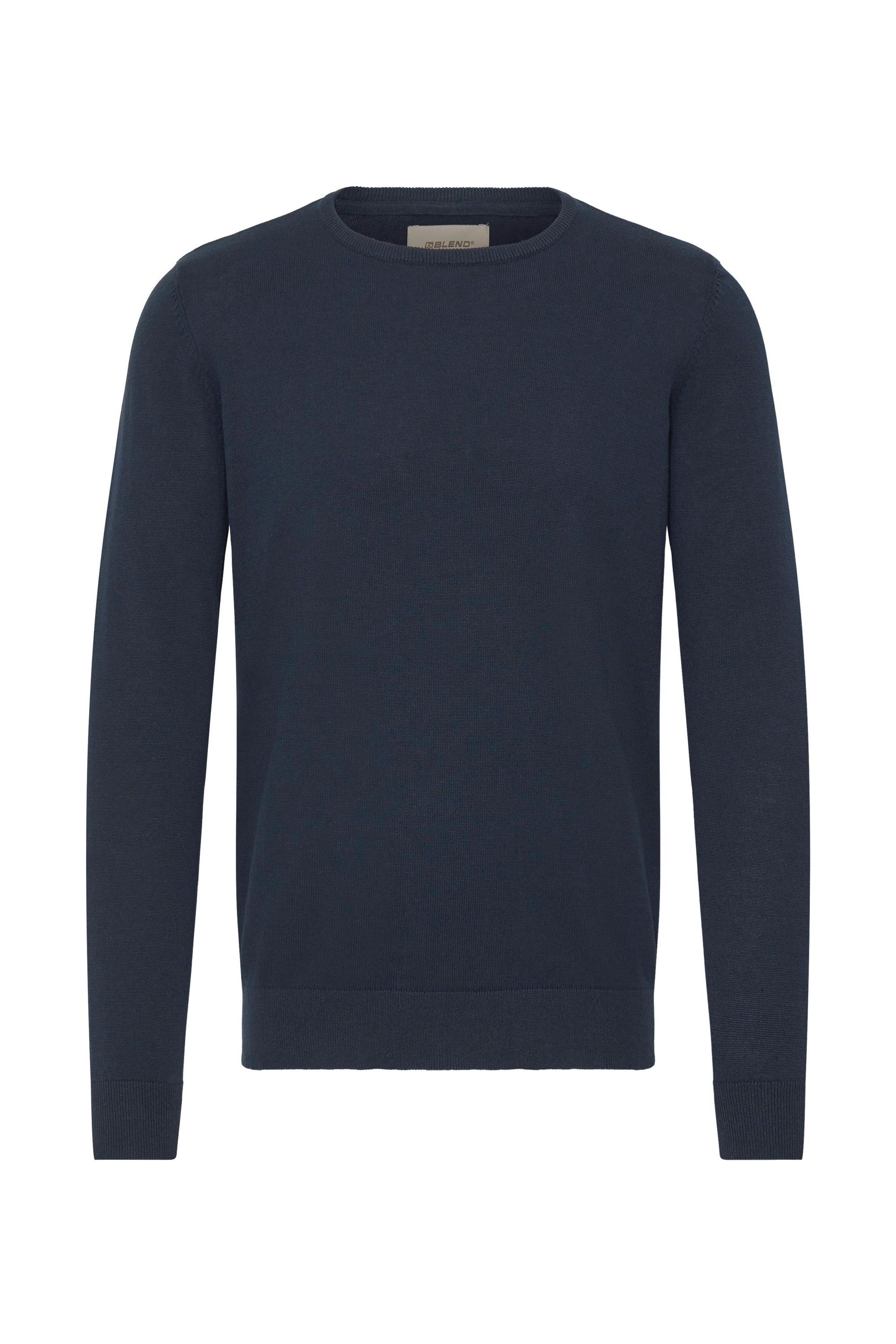 Blend Strickpullover »BHBray« Bequemer Feinstrick-Pullover mit Rippbündchen