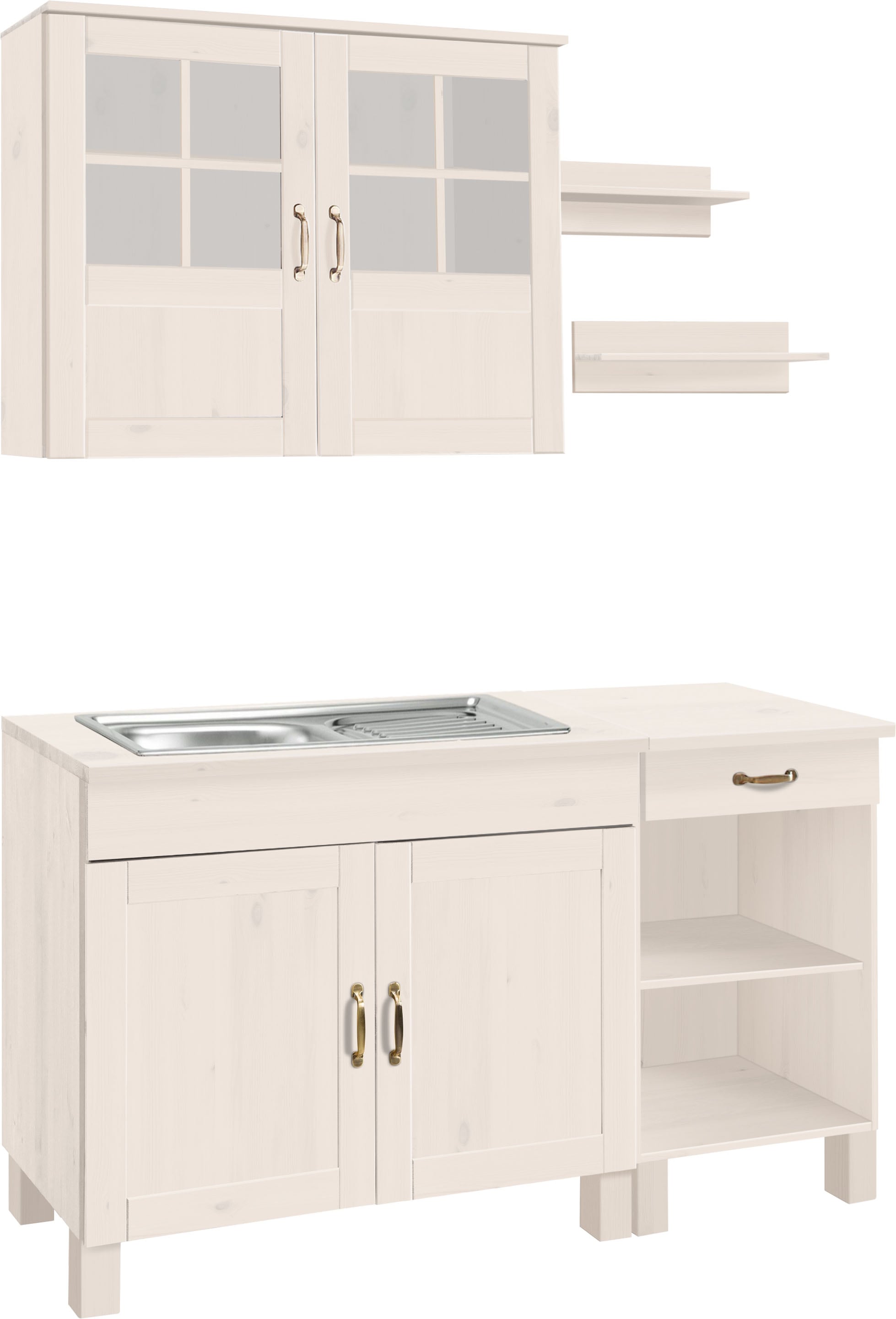 Home affaire Pantryküche "Alby" Breite 150 cm, in 2 Tiefen, ohne E-Geräte