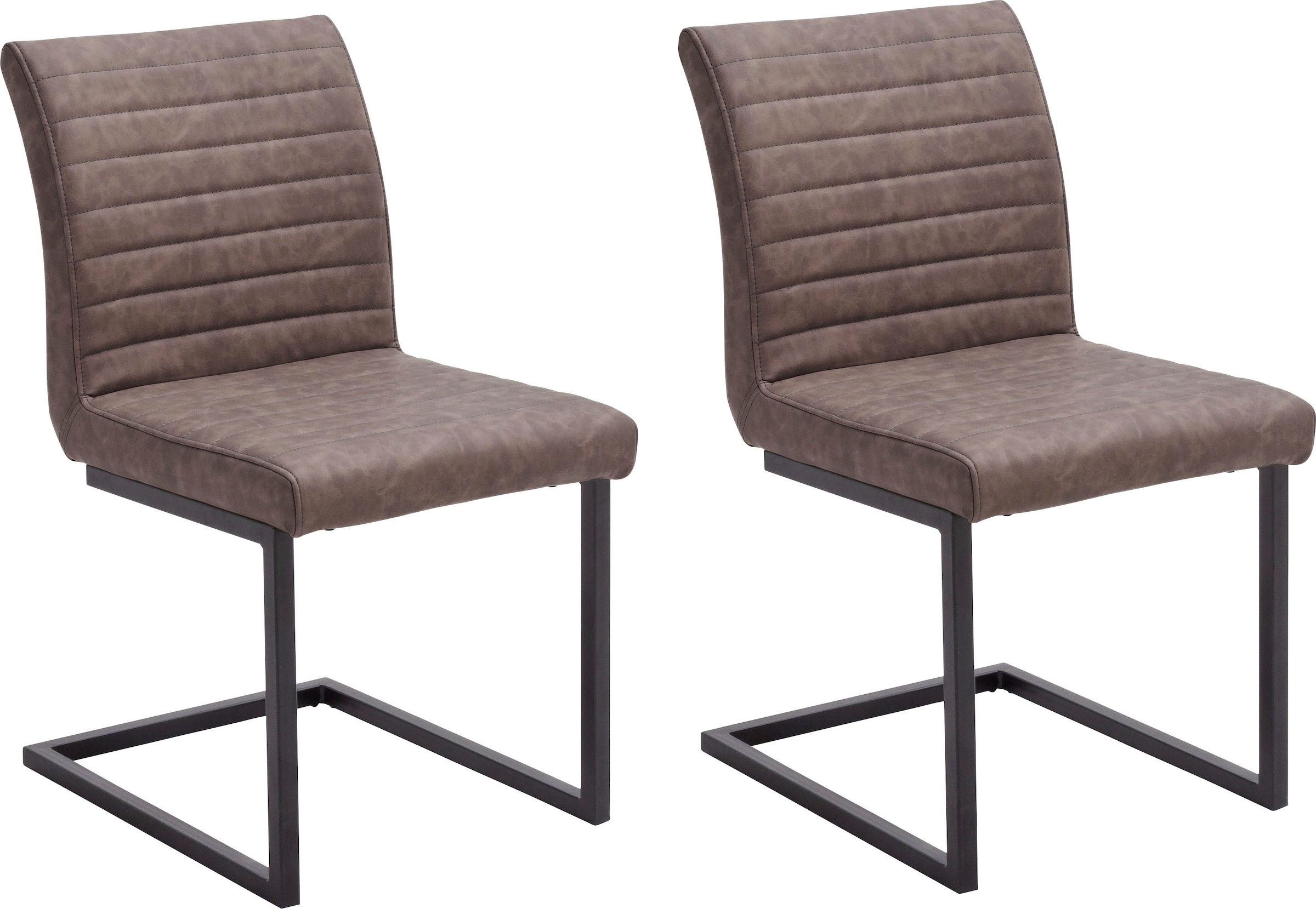 MCA furniture Esszimmerstuhl bis kg 120 »Kian«, | BAUR kaufen oder ohne 2 Vintage Armlehne, St., Kunstleder belastbar (Set), mit Stuhl