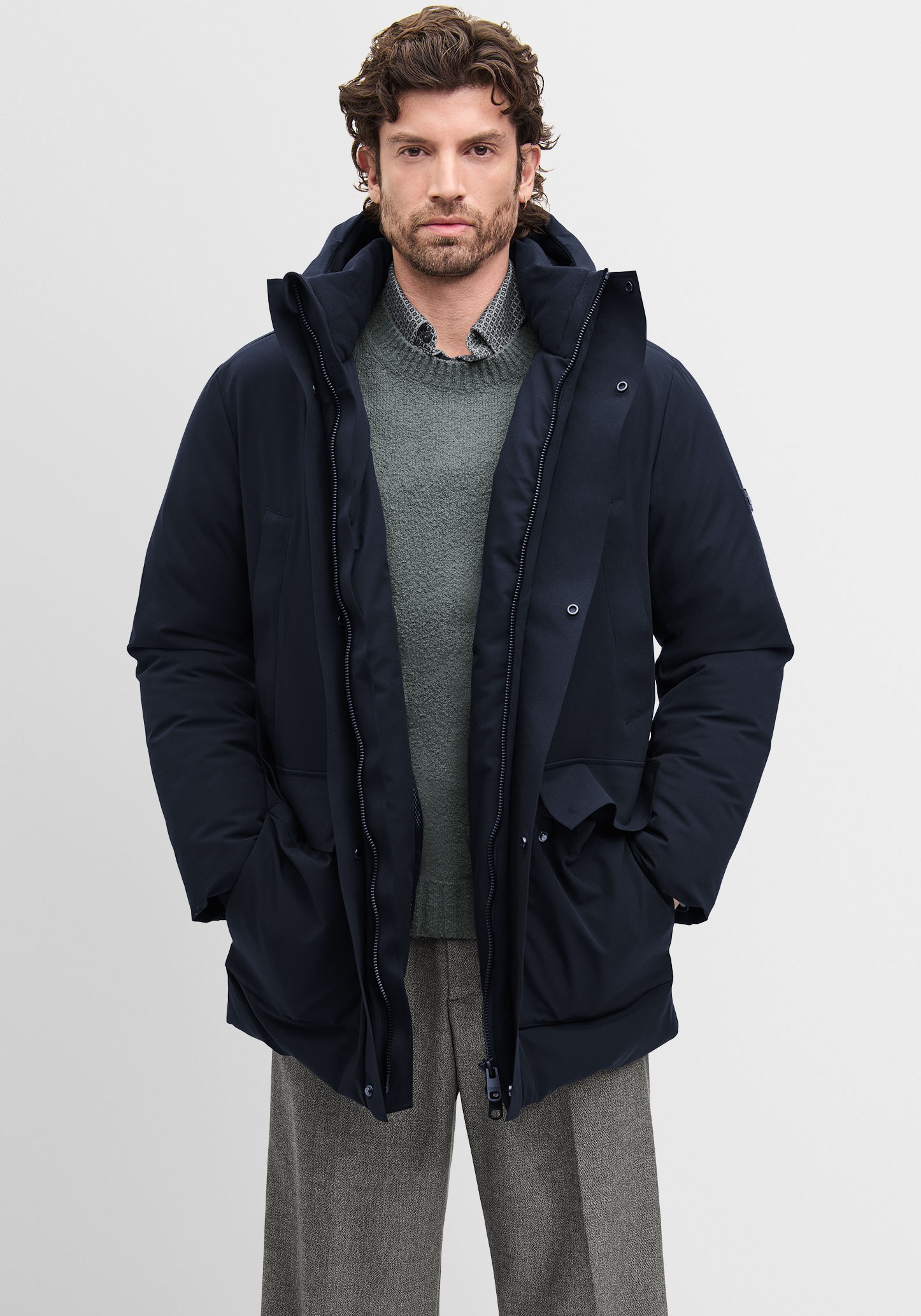 Cinque Wintermantel "CIRESISTOR" Kapuze, regular fit, wattiert günstig online kaufen