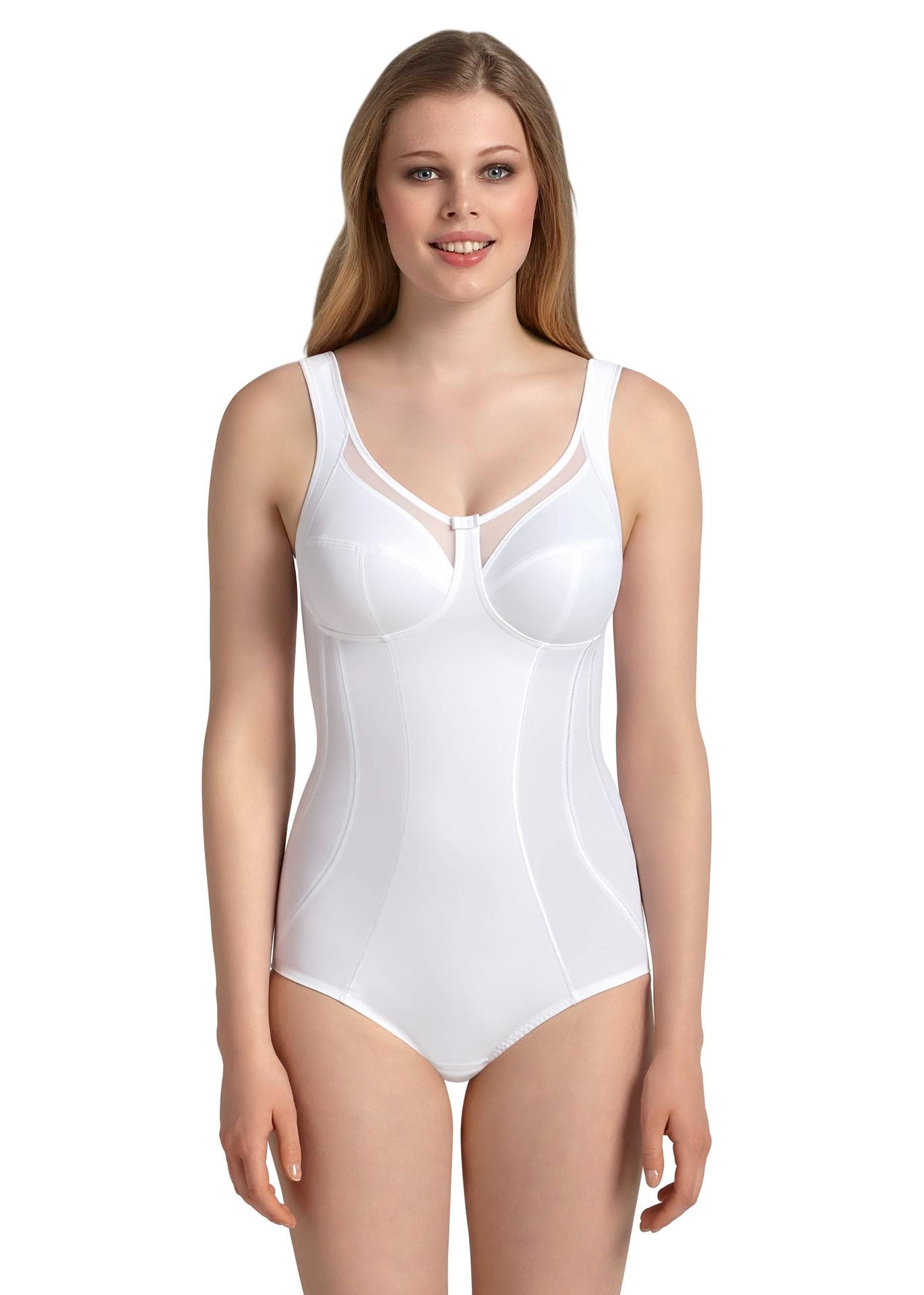 Damen Miederbody "Clara", weiß, Gr. 100, ANITA SINCE 1886, unifarben, Stoff, Obermaterial: 60% Polyamid, 40% Elasthan, Bodys, ohne Bügel, gefütterte