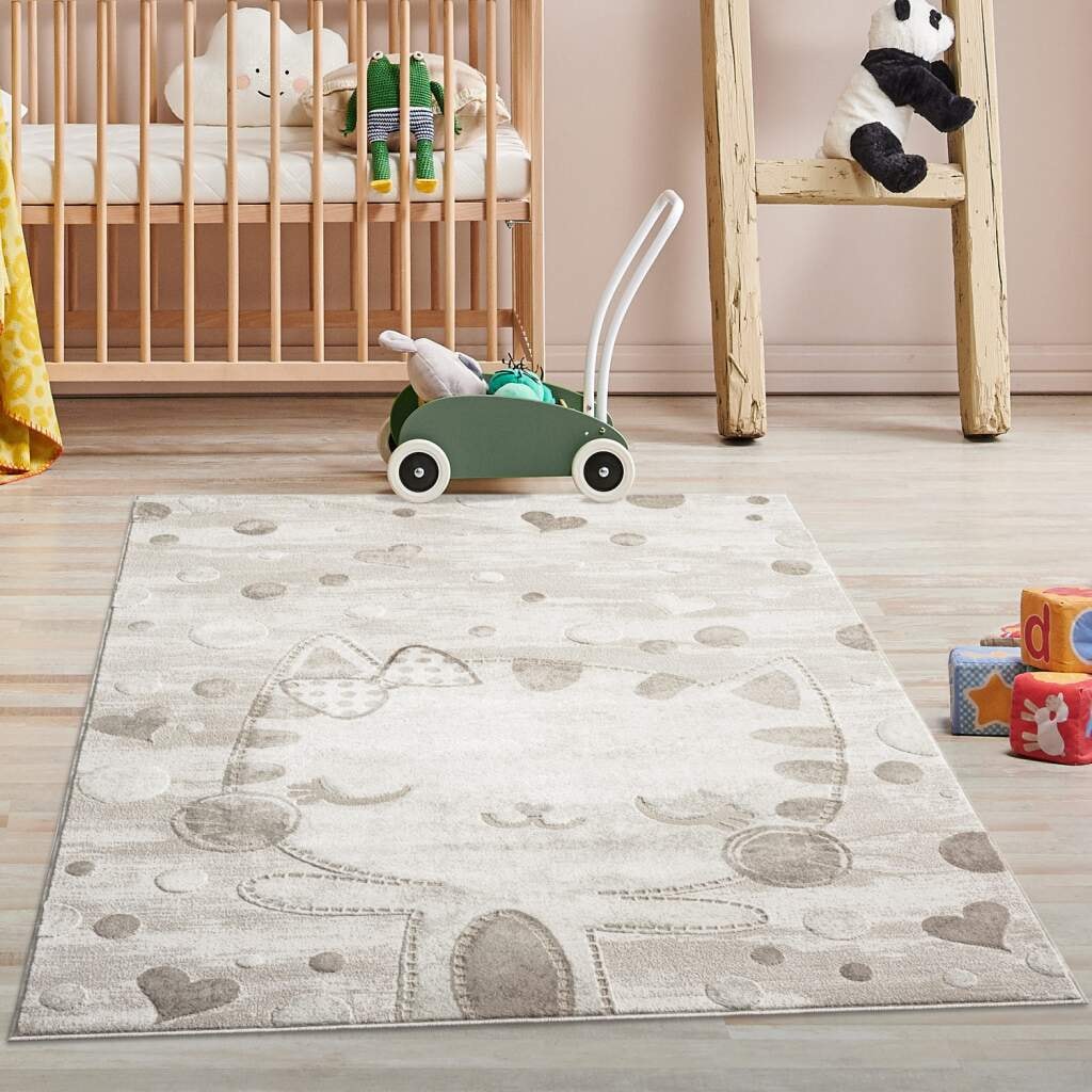 Carpet City Kinderteppich "MARA720" rechteckig 11 mm Höhe Kinderzimmer, Kur günstig online kaufen
