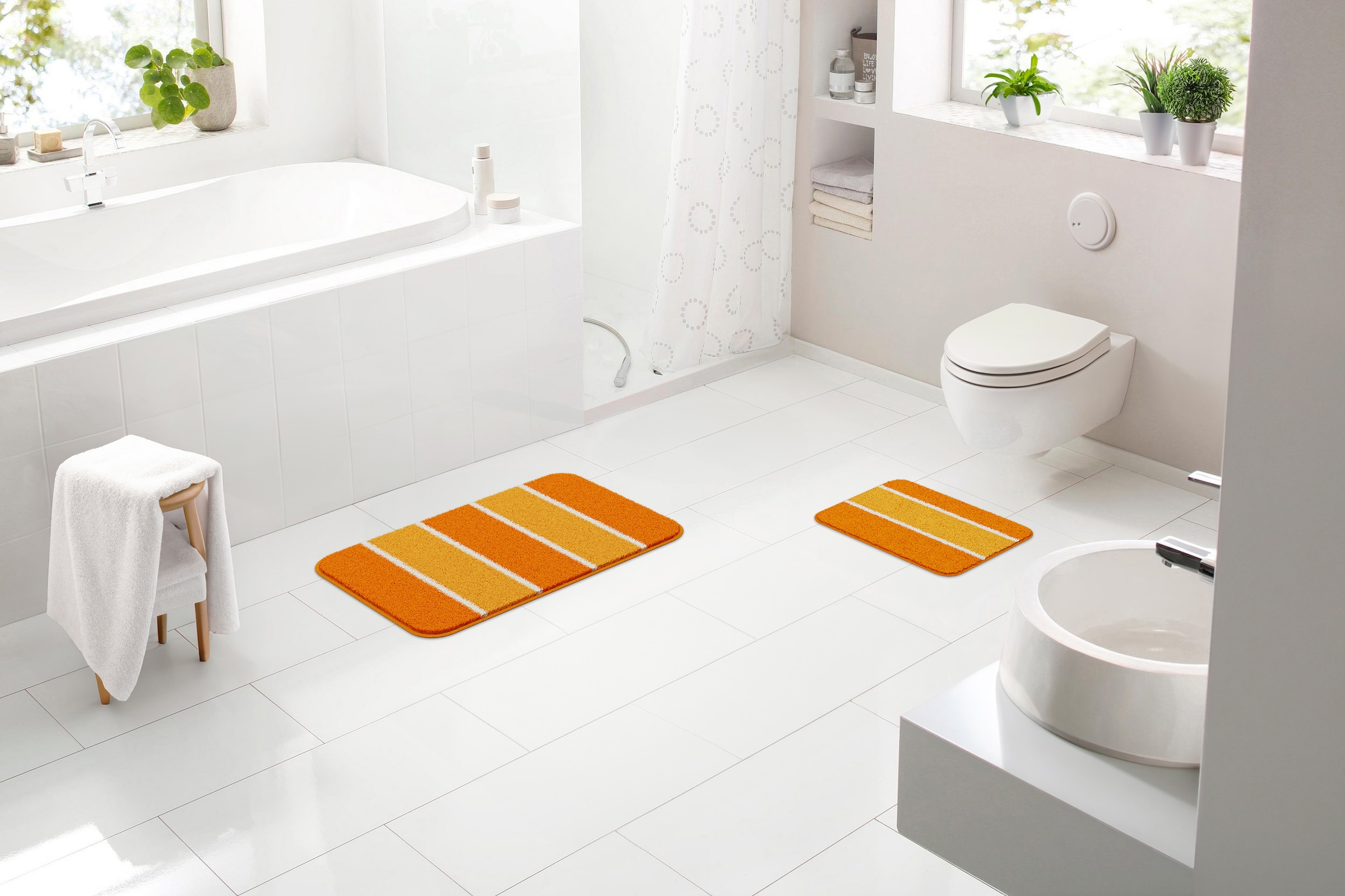 Linea Due Badematte "Waymore" Höhe 18 mm rutschhemmend beschichtet fußboden günstig online kaufen