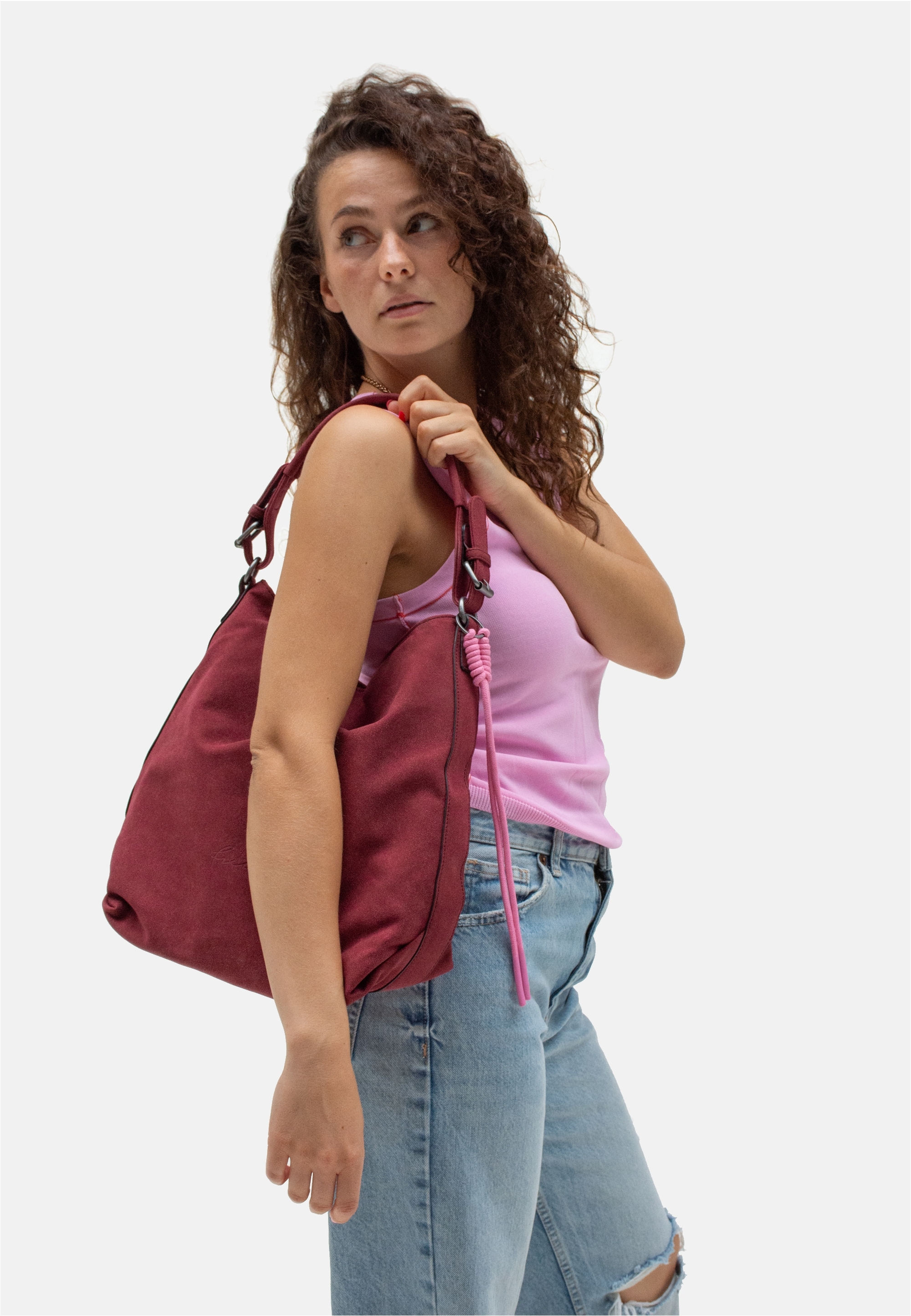 Fritzi aus Preußen Schultertasche »Jacky Black«, mit Reißverschluss