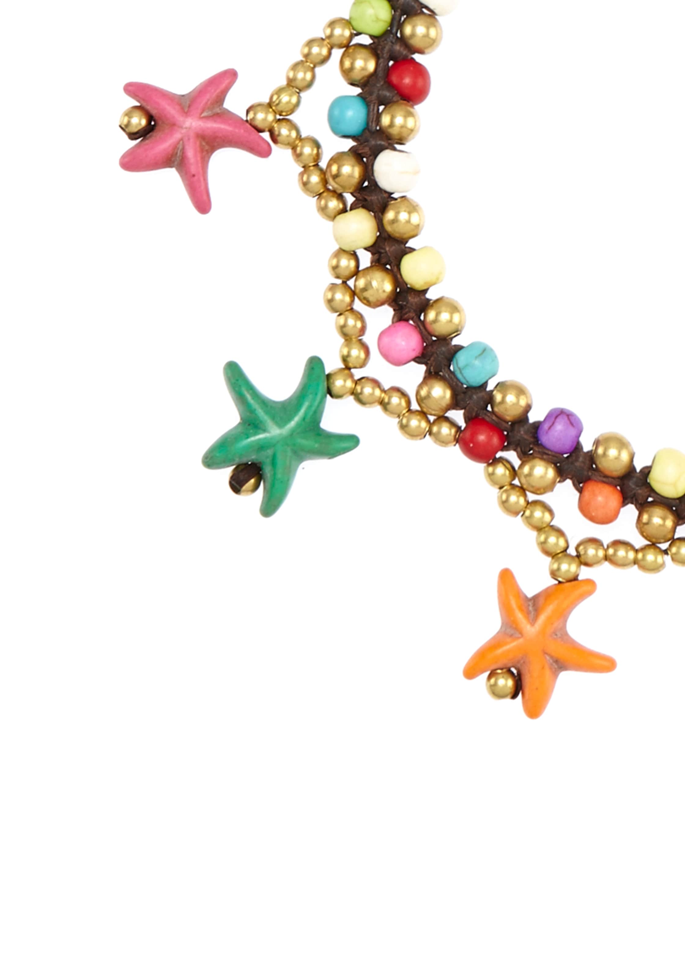 LASCANA Fußkette mit Anhänger »fröhliche Seestern Motive« Seesternanhänger, Fußkettchen-Armband, Fußkettchen mit Anhänger