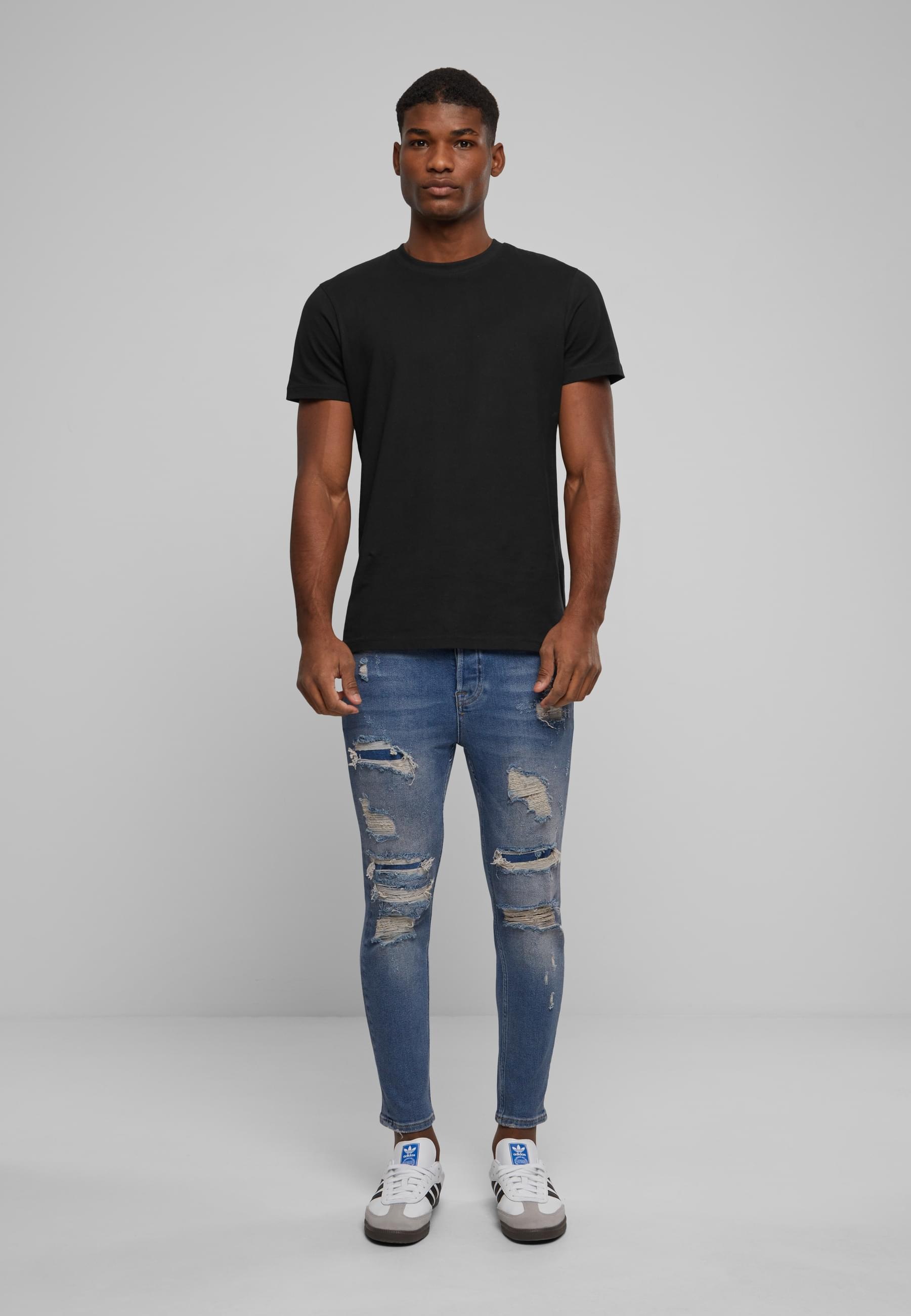 2Y Studios Bequeme Jeans »2Y Studios Herren 2Y Destroyed Skinny Cropped Denim«