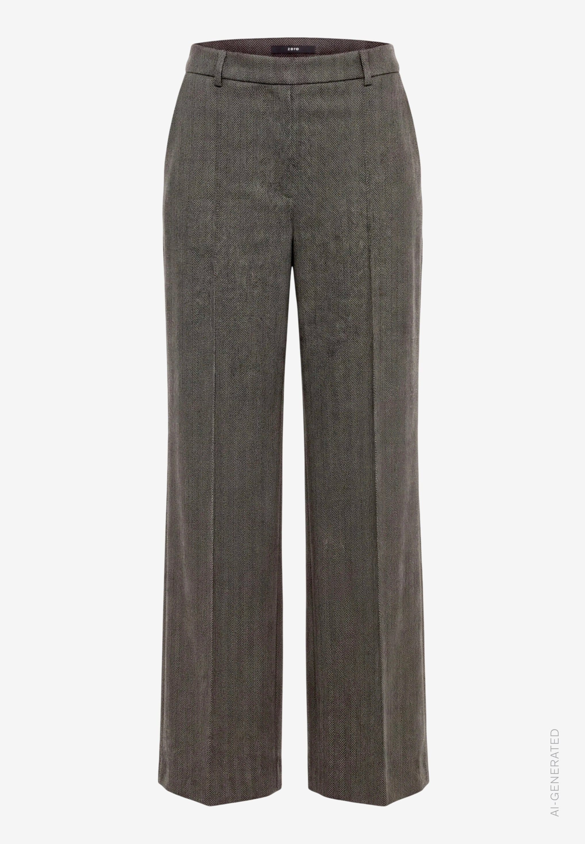 Zero Stoffhose  mit Bundfalten und Elastikbund / Stretch / Straight Fit