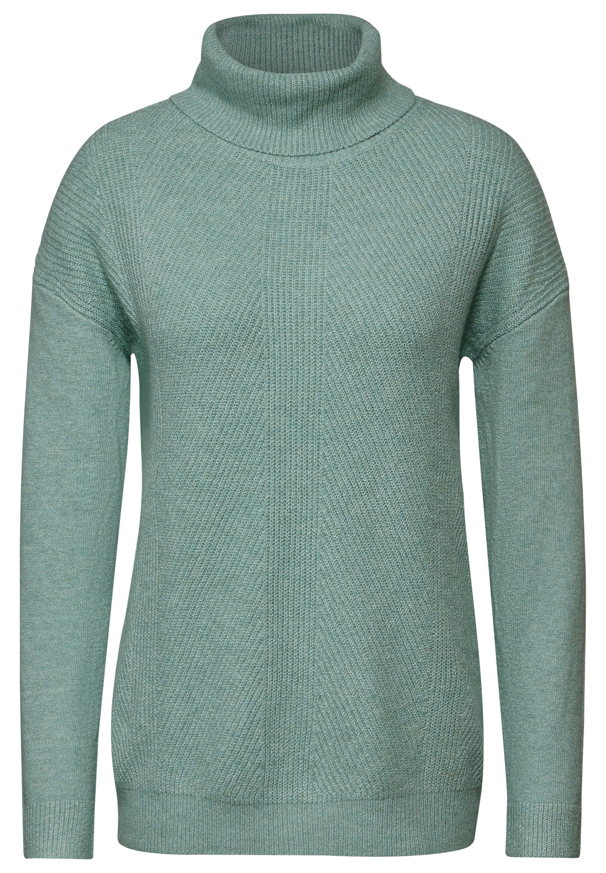 Cecil Rollkragenpullover, aus softem Materialmix