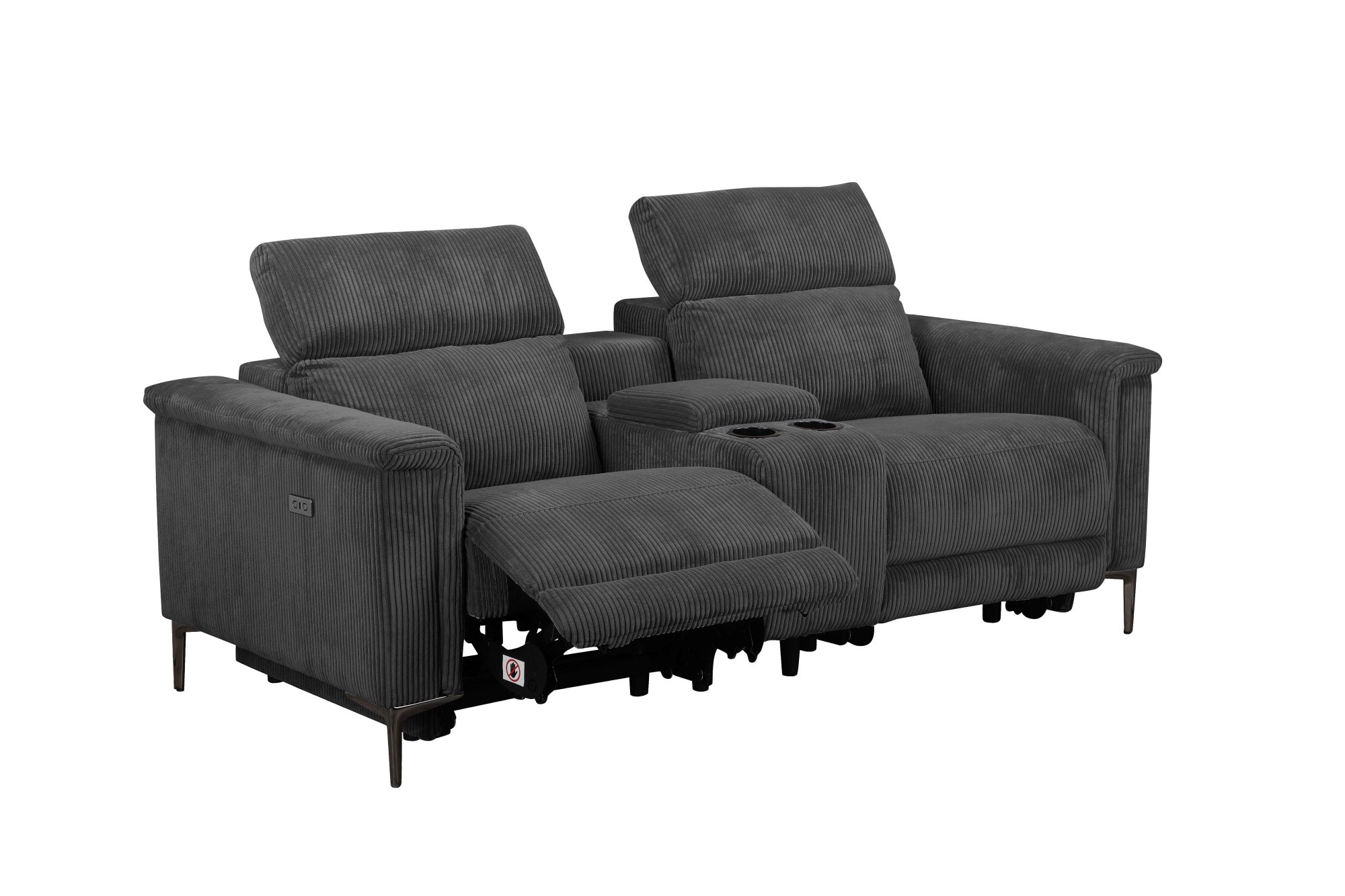 Places of Style 2-Sitzer »Lund in Cord, 2er-Kinosofa, TV-Sessel, Multimedia-Sofa, USB-A,«, m. elektrischer o. manueller Relaxfunktion, Getränkehalter u. Staufach