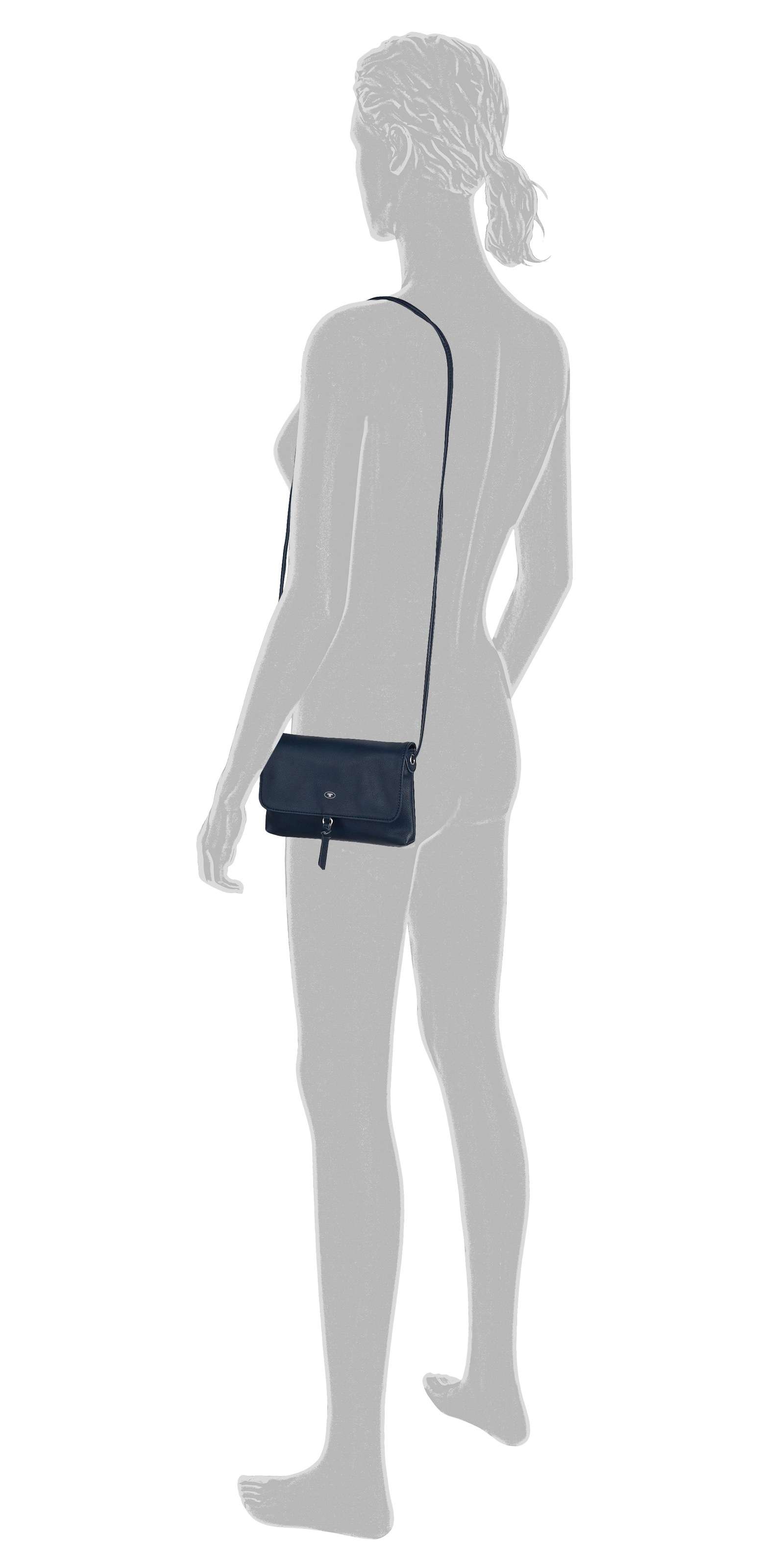 TOM TAILOR Umhängetasche "Luna" mit hochglänzendem Logo und kleinem dekorat günstig online kaufen