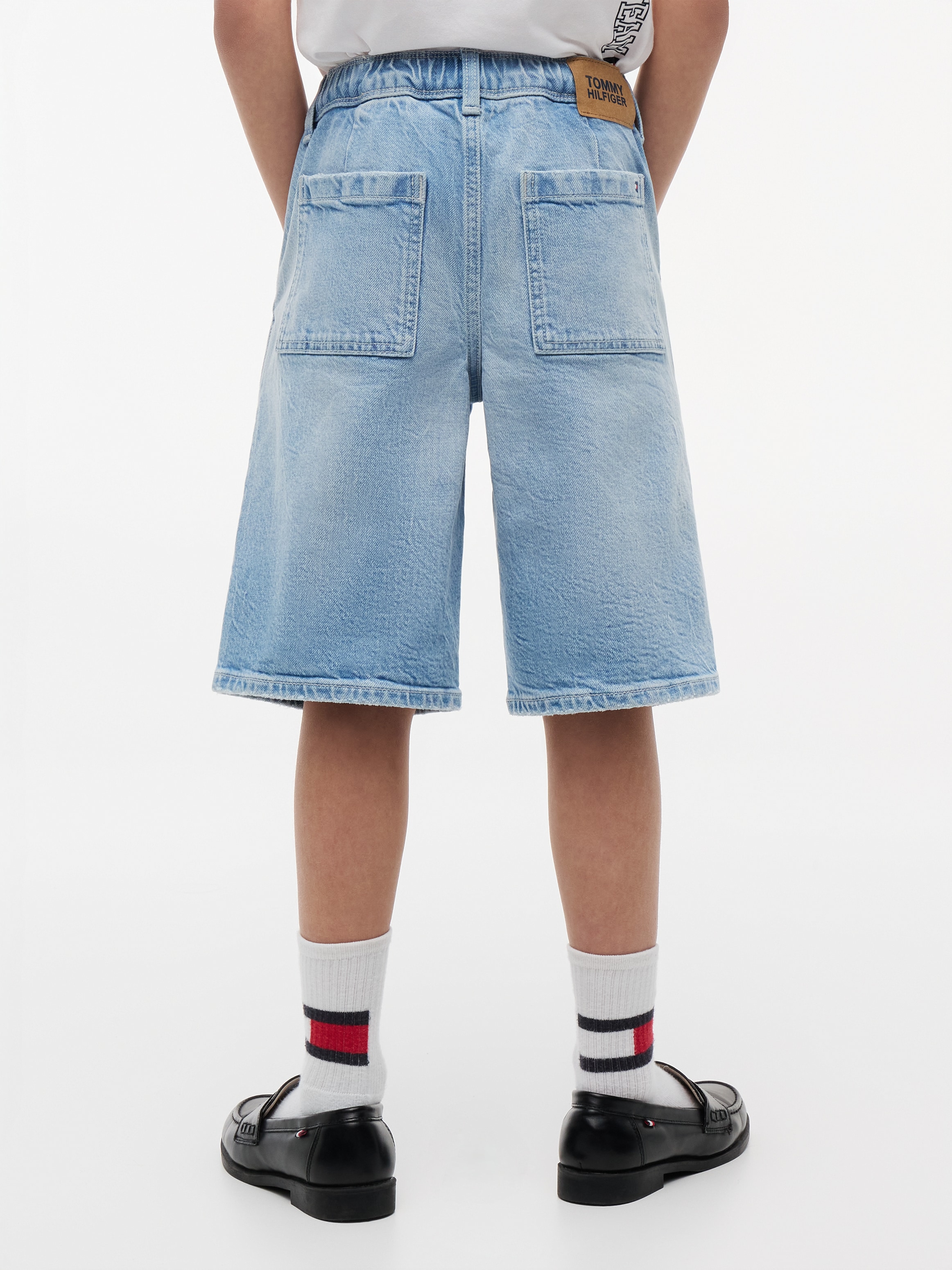 Tommy Hilfiger Shorts  für Kinder bis 16 Jahre, elastischer Bund, Baggy-Style