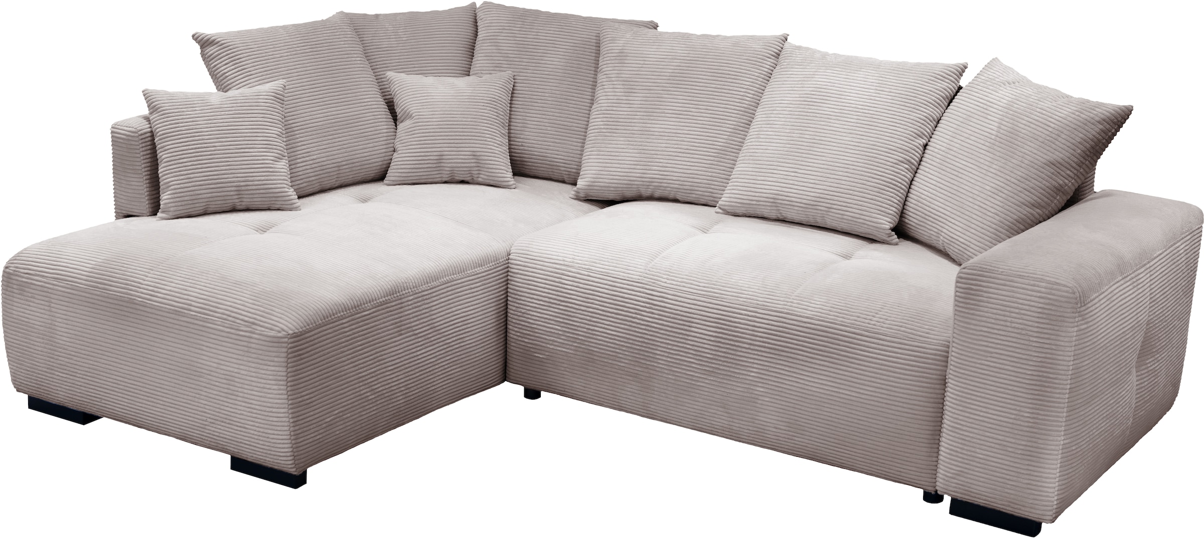 exxpo - sofa fashion Ecksofa "Arpino, elegant und bequem, Ottomane beidseit günstig online kaufen