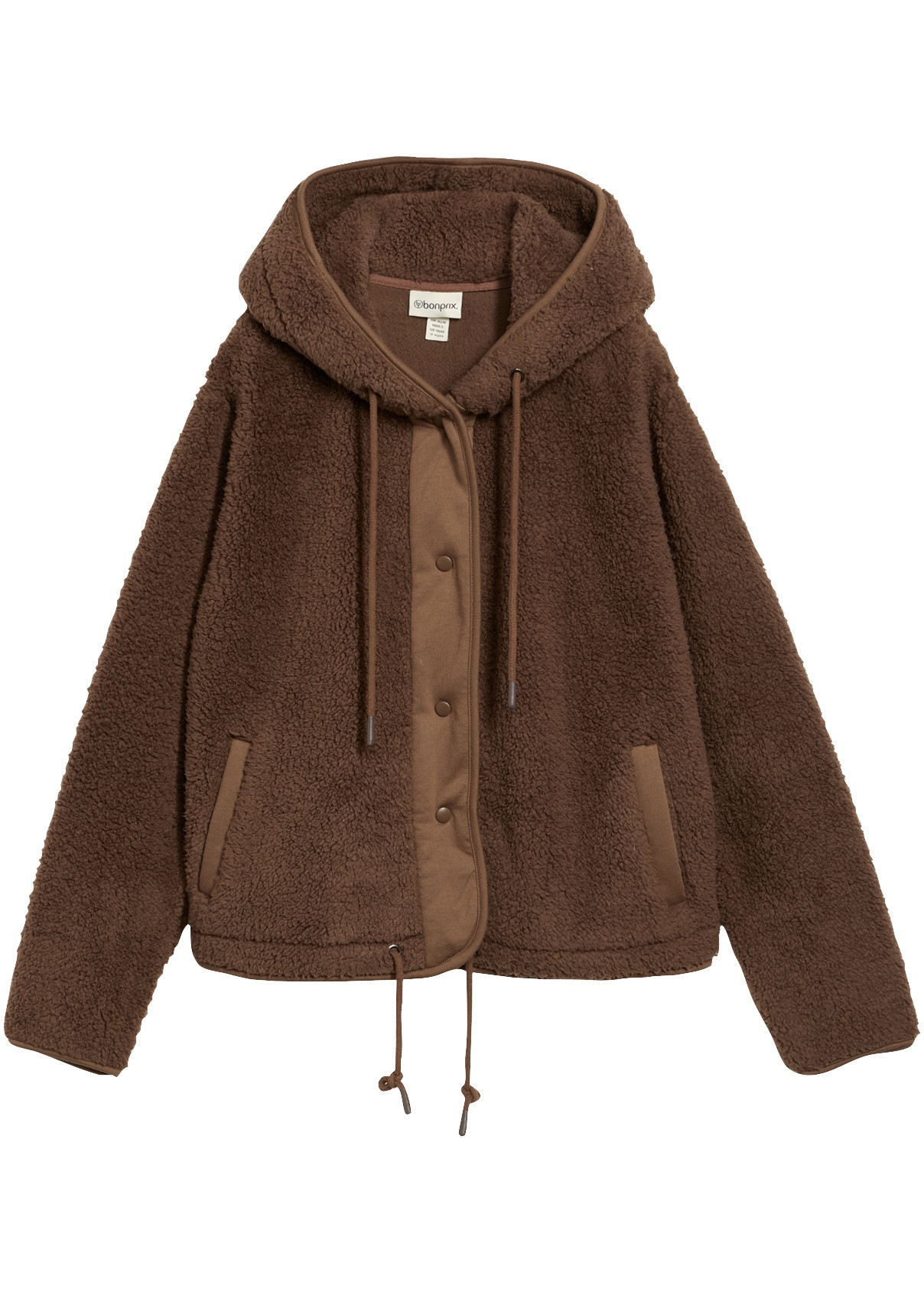 bonprix Fleecejacke in Teddy-Fleece, Oversize-Passform, sportlicher Stil