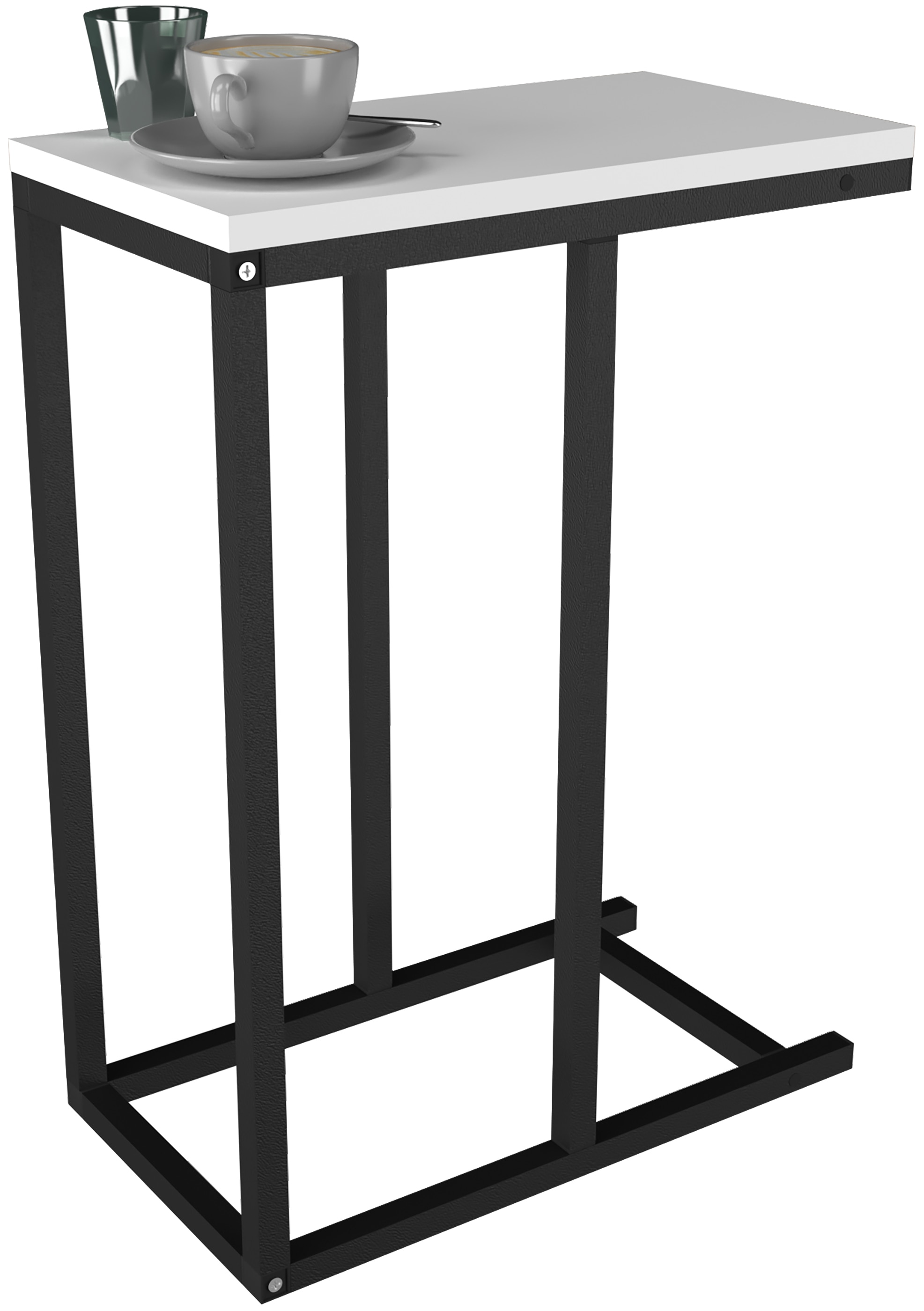Couchtisch VCM "Holz Beistelltisch Couchtisch Sofatisch Insasi S", weiß, B:26cm T:46cm, Tische, Couchtisch