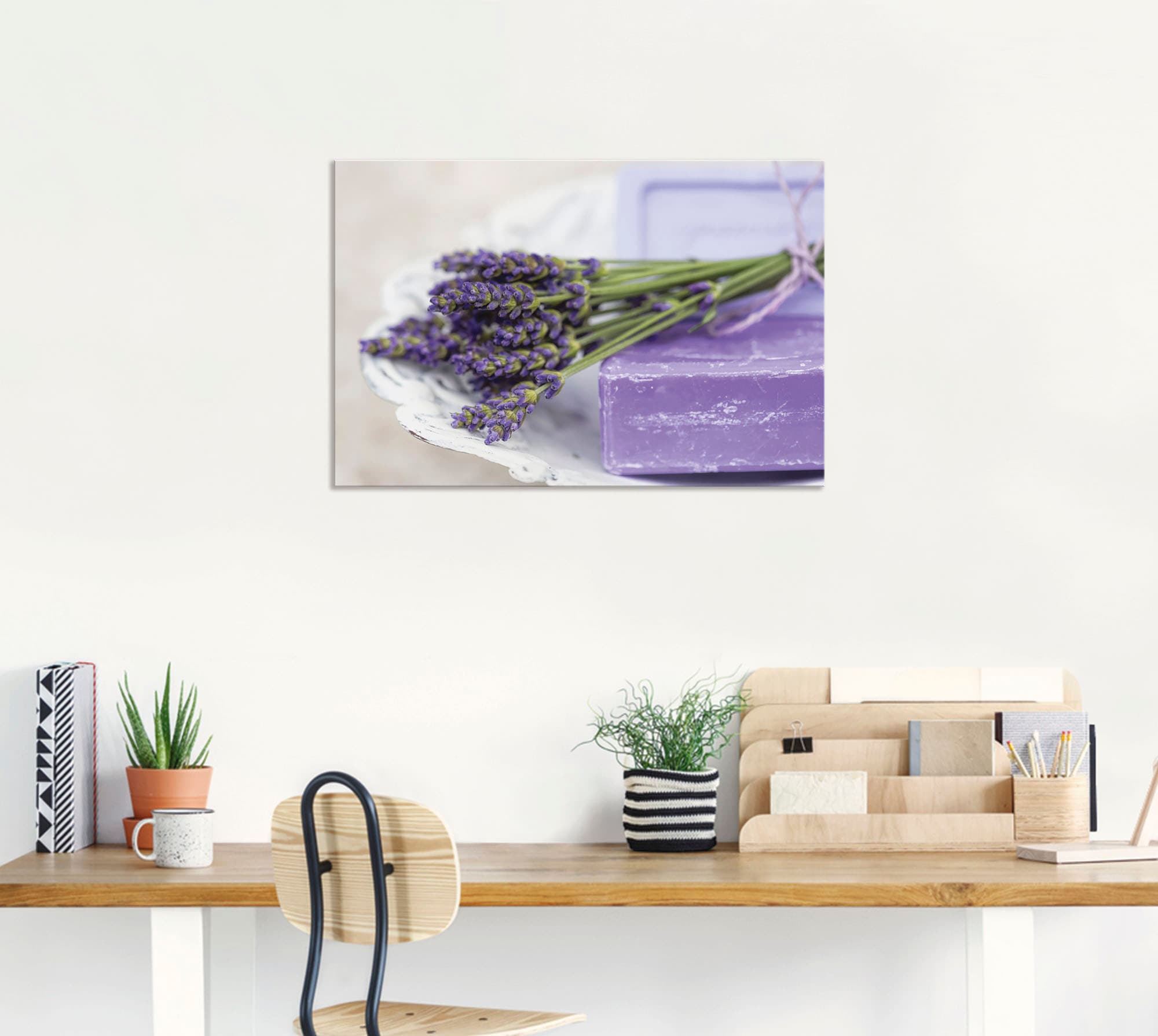 Artland Wandbild »Französisches Stillleben mit Lavendel«, Arrangements, (1 St.), als Alubild, Outdoorbild, Leinwandbild, Poster in verschied. Größen