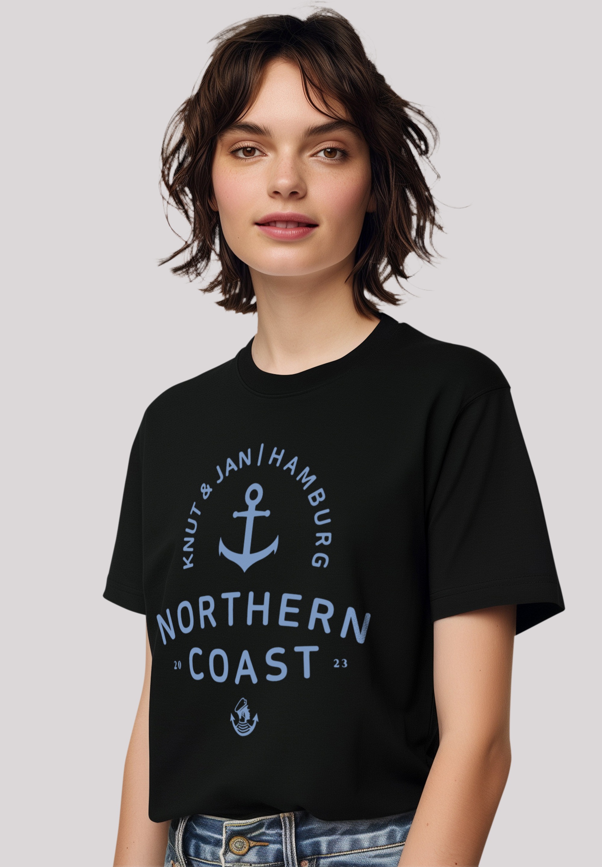 T-Shirt »Nordsee Knut & Jan Hamburg«, Premium Qualität