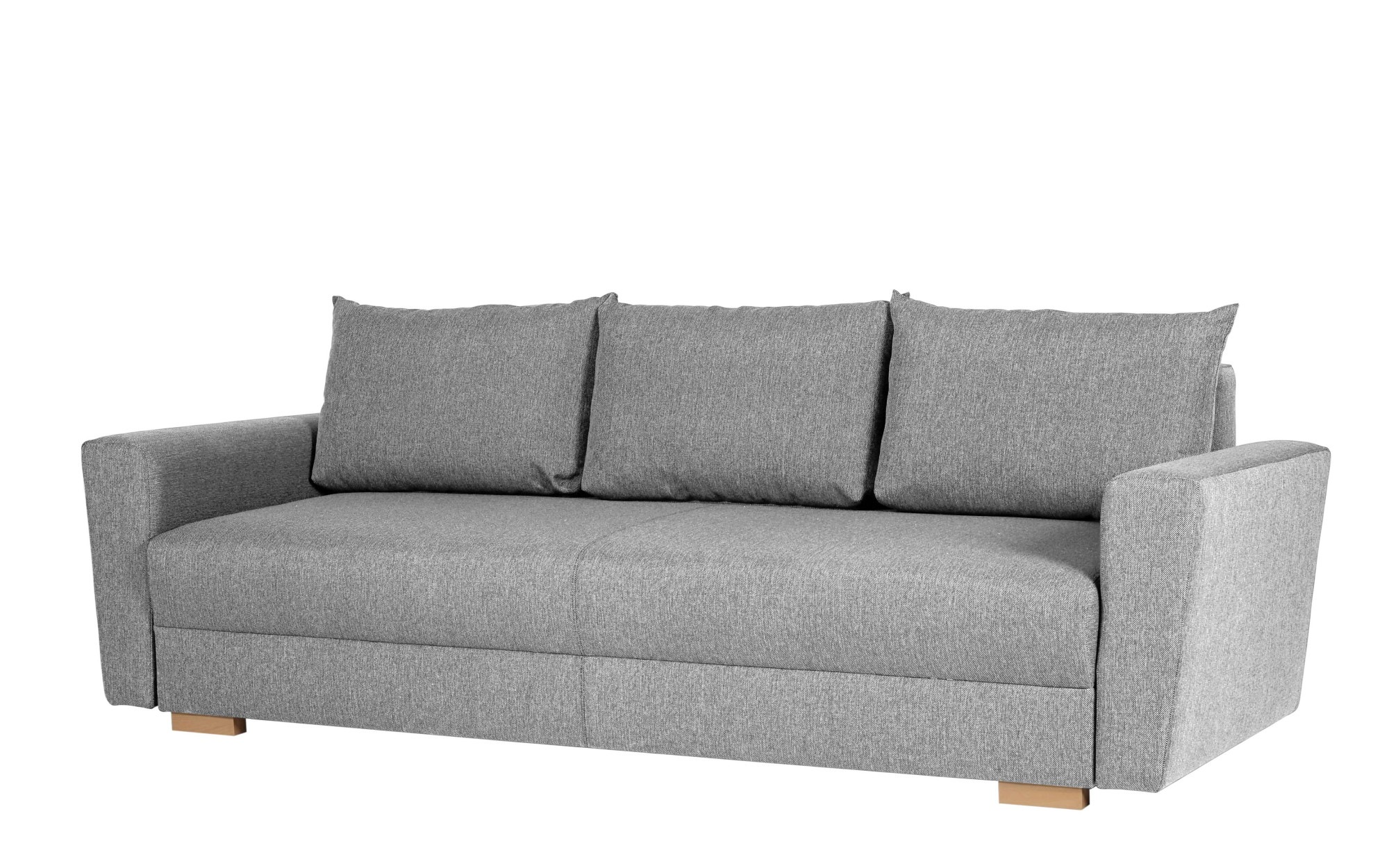 3-Sitzer HOME AFFAIRE "MAGHERA 230 cm - OTTO. Verlässliche Qualität.", grau (hellgrau), B:230cm H:79cm T:92,5cm, 100% Polyester, Sofas, Schlafsofa, Bettkasten, pflegeleicht 5