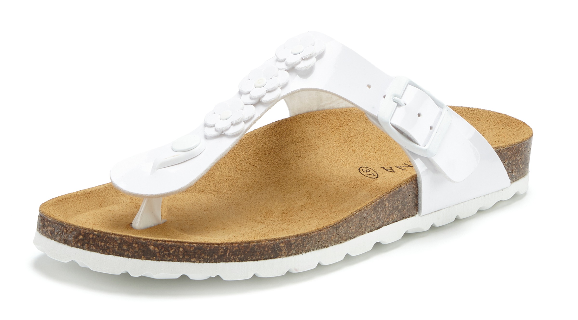 LASCANA Zehentrenner "Sandale, Pantolette, offener Schuh, Sommerschuh," mit günstig online kaufen