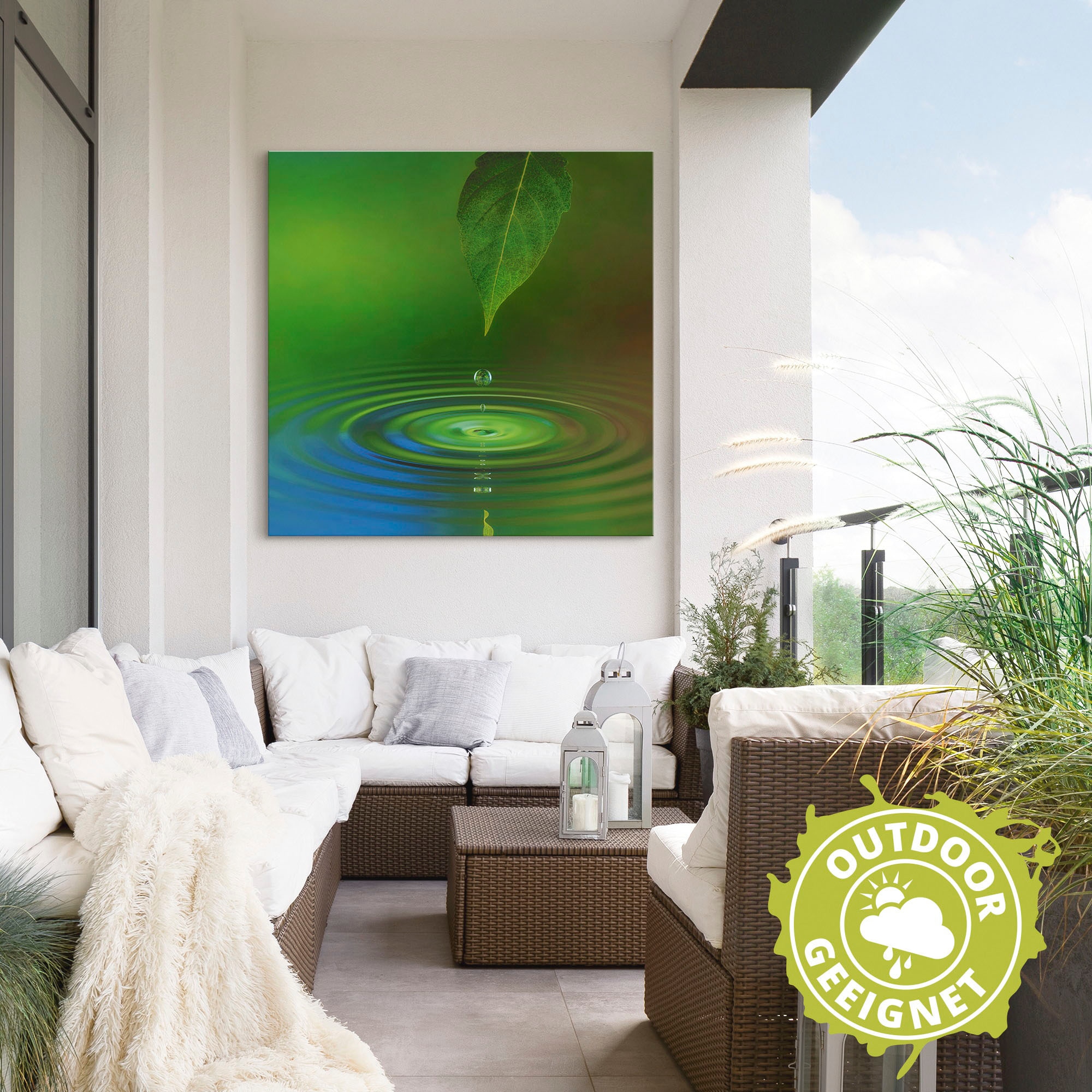 Artland Wandbild »Wassertropfen«, Zen, (1 St.), als Alubild, Outdoorbild, Leinwandbild in verschied. Größen