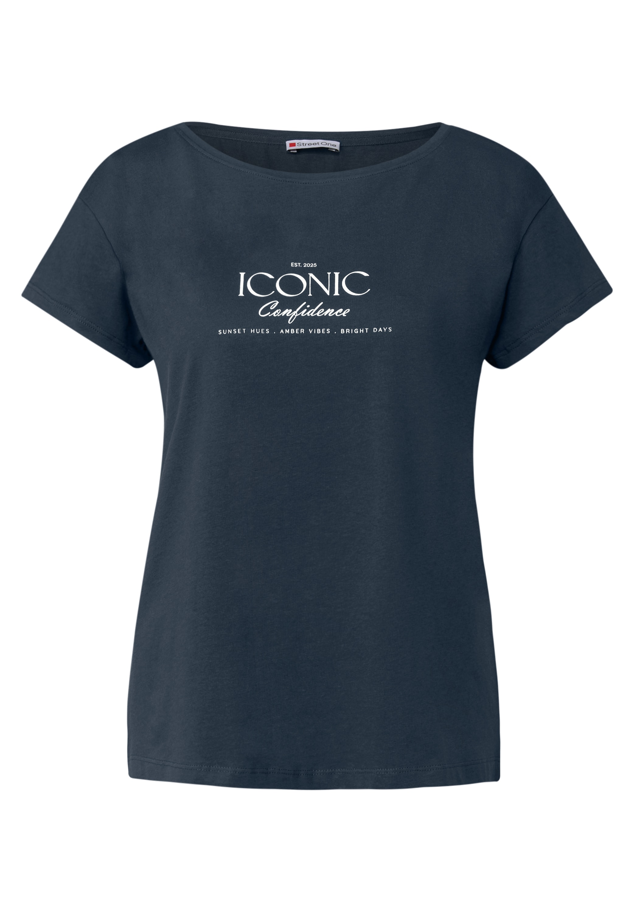 STREET ONE T-Shirt, aus reiner Baumwolle