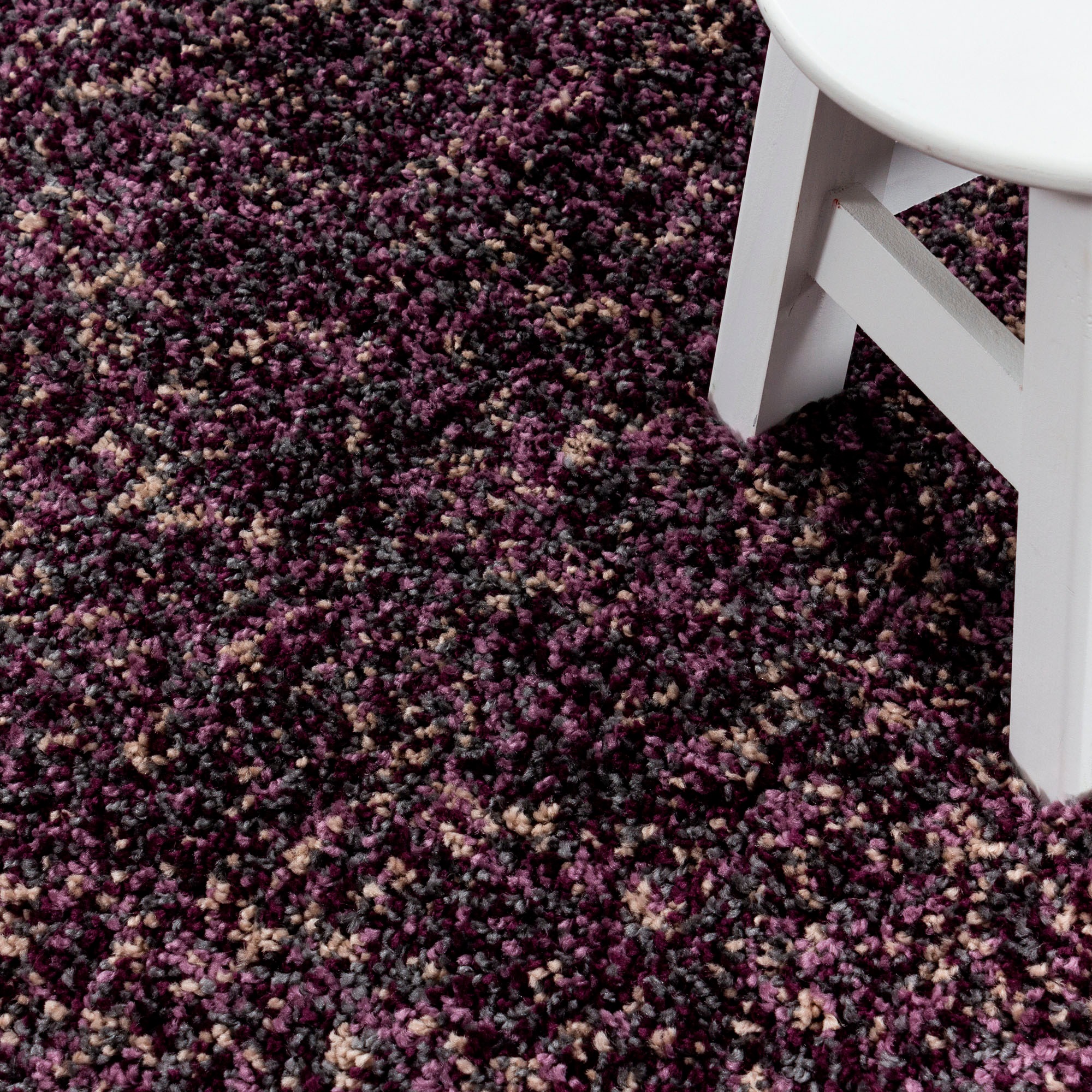 Ayyildiz Teppiche Hochflor-Teppich "Enjoy Shaggy" rund 50 mm Höhe melierter günstig online kaufen