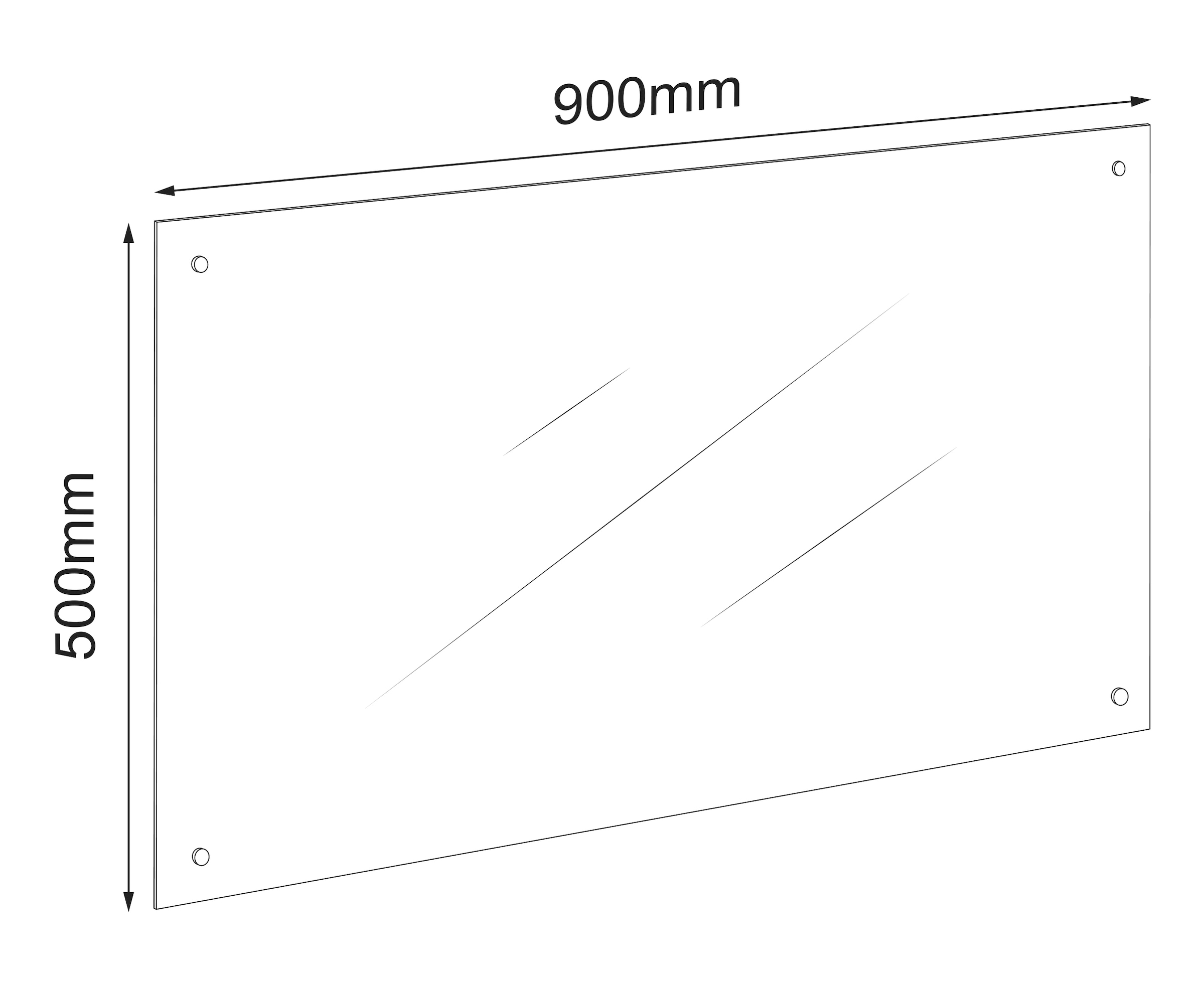 VCM Spritzschutz »Küchenrückwand Herd Spritzschutz 90 x 50 cm Esilo«