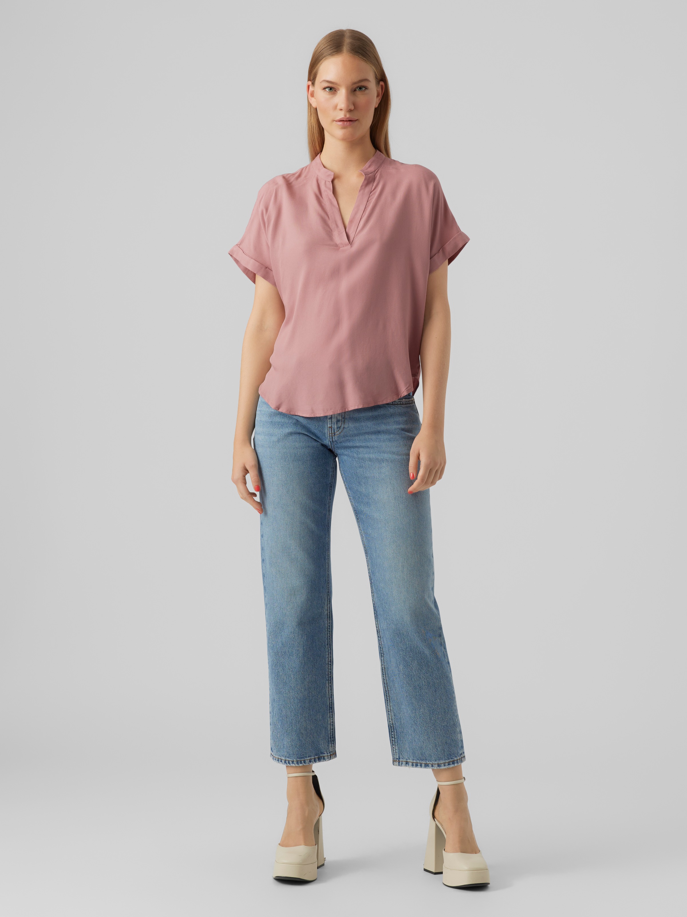Thumbnail - Vero Moda Shirtbluse "VMBEAUTY SS TOP GA NOOS" Viskose, regular fit