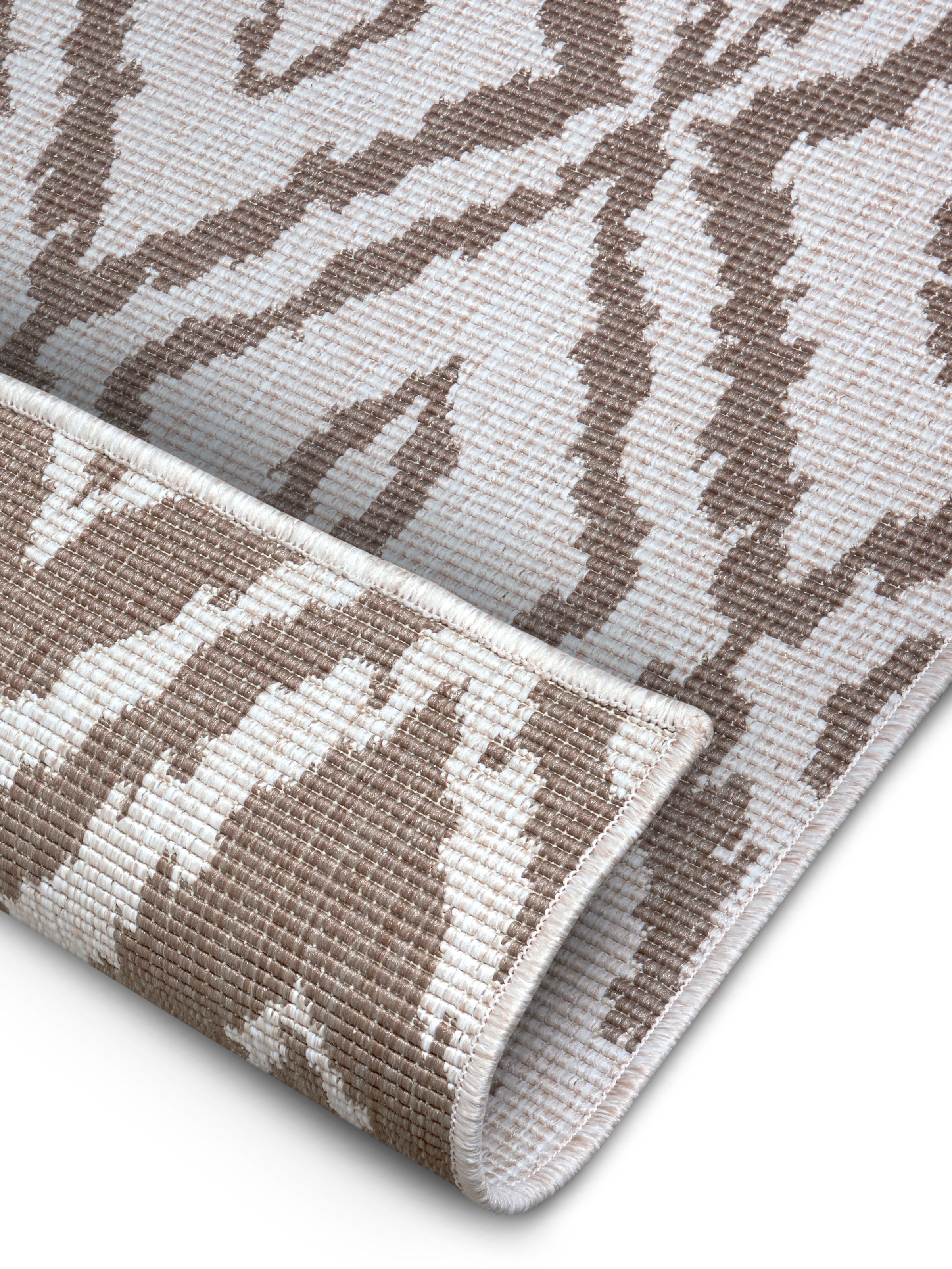 NORTHRUGS Teppich »Rio«, rechteckig, 5 mm Höhe, Rauten Design, Robust, Pflegeleicht, Flachgewebe, Wendbar