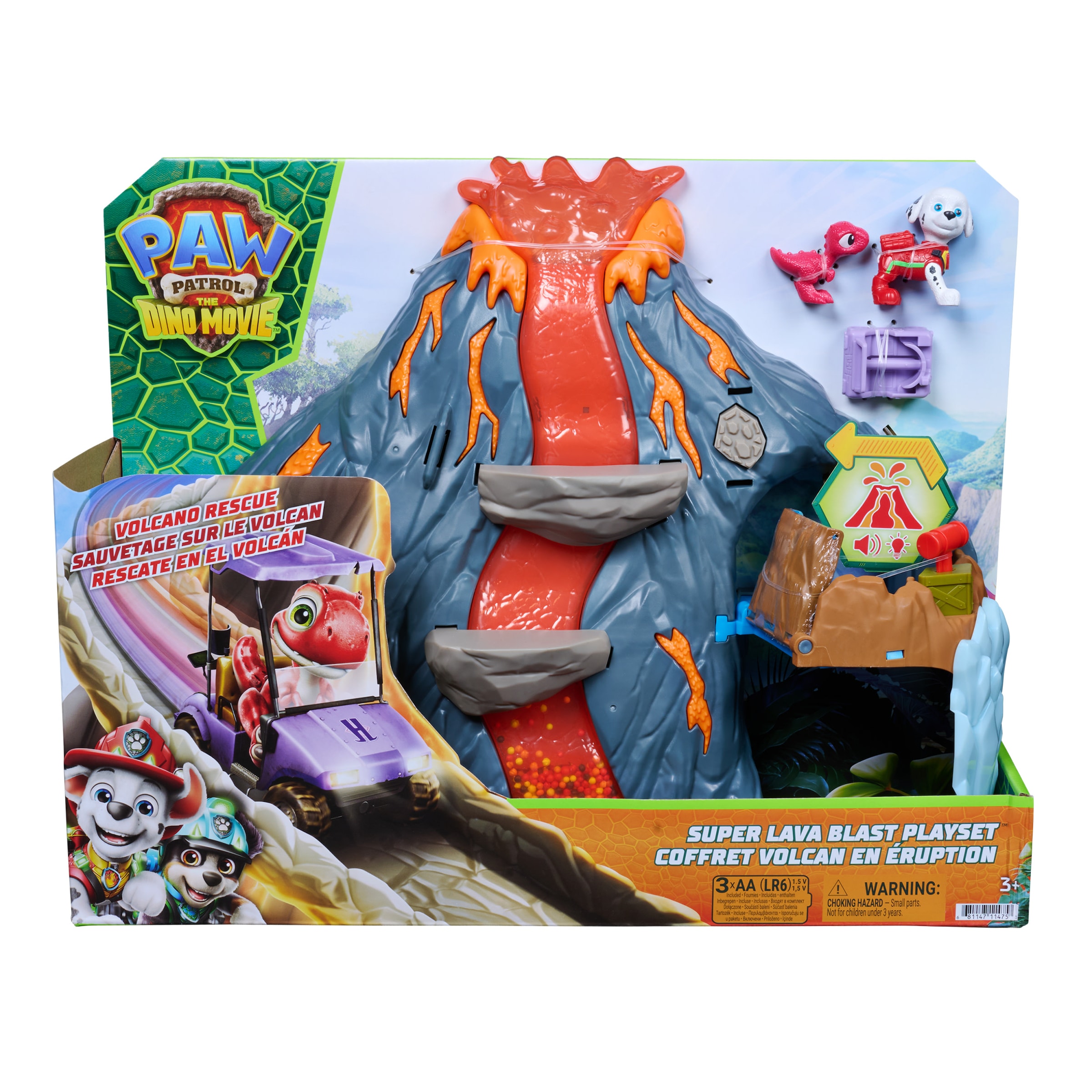 Spin Master Spielwelt »PAW Patrol: Der Dino Film, Super-Lava-Blast Vulkan-Spielset« mit Licht- & Soundeffekten