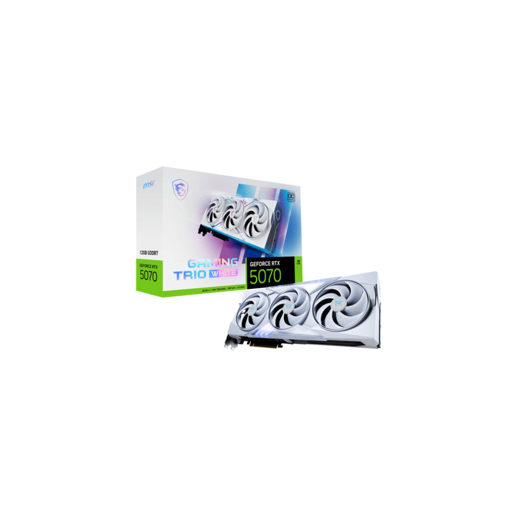 MSI Grafikkarte »GeForce RTX 5070 12G GAMING TRIO OC WHITE«