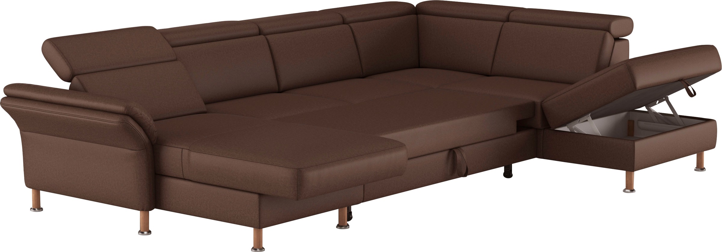 Home affaire Wohnlandschaft »Calypso U-Form«, wahlweise mit motorischer Relaxfunktion