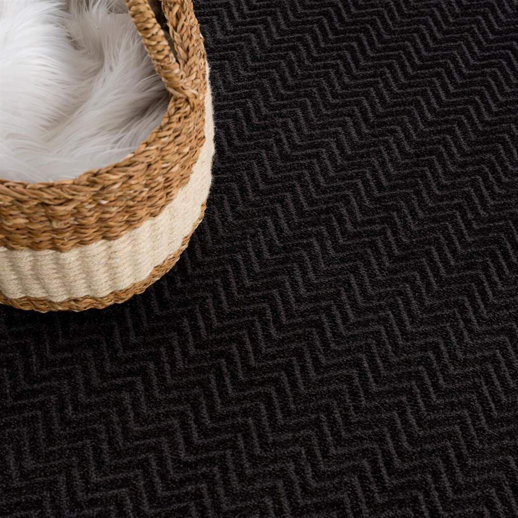 Carpet City Teppich »Fancy«, rechteckig, Kurzflor, Einfarbig, 3D-Optik, Zickzack Look