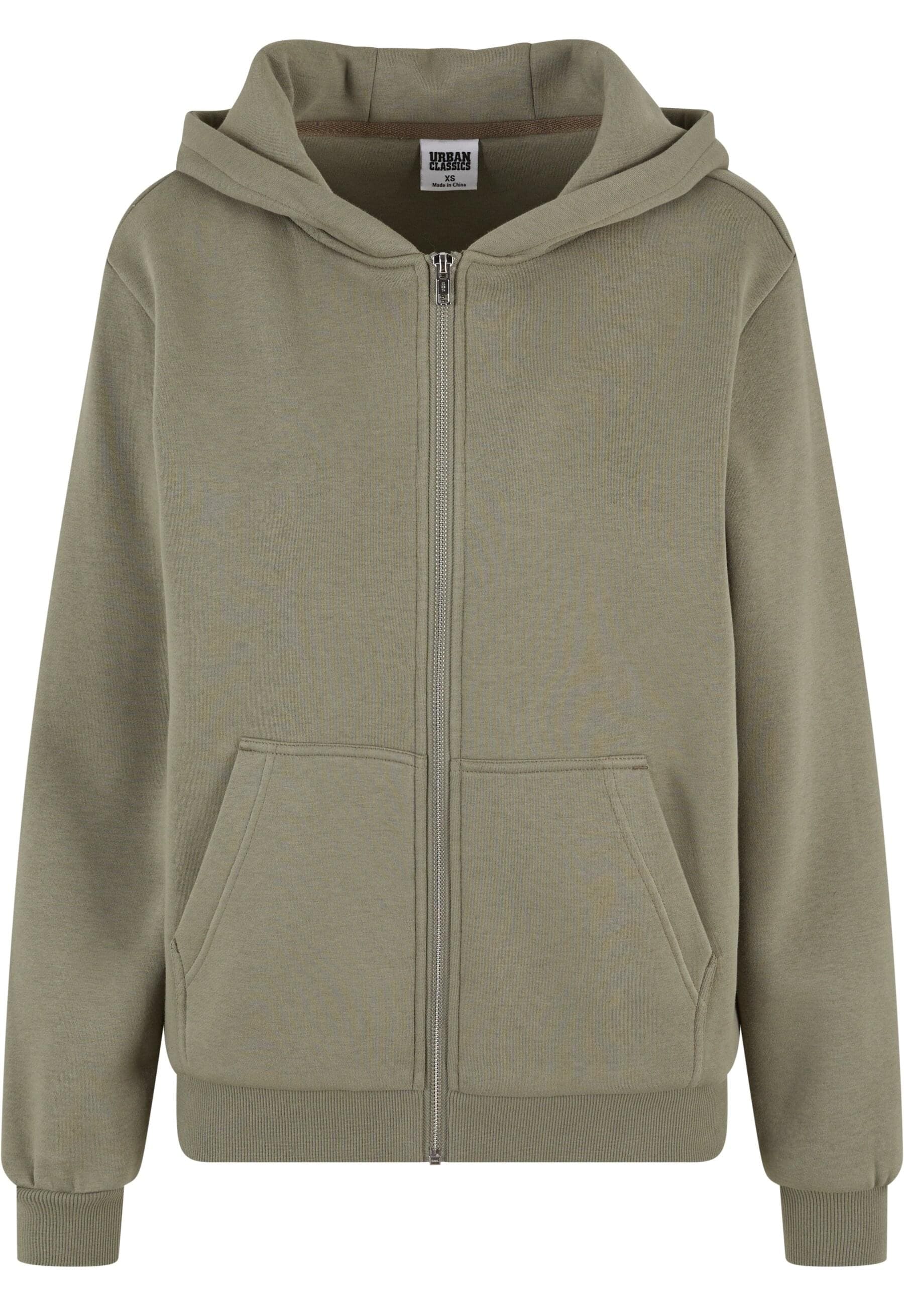 URBAN CLASSICS Sweatjacke "Urban Classics Ladies Fluffy Zip Cardigan" 1 tlg günstig online kaufen