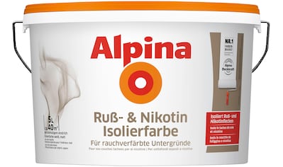 Alpina Nikotinsperre »Ruß- & Nikotin Isolierfarbe weiß«, matt, 2,5 Liter kaufen