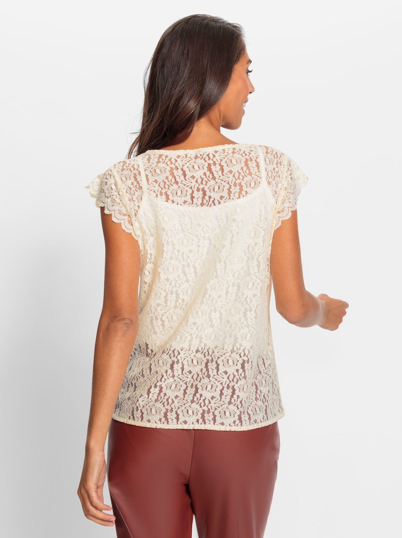 heine Spitzenshirt »Spitzenshirt«, (1 tlg.)