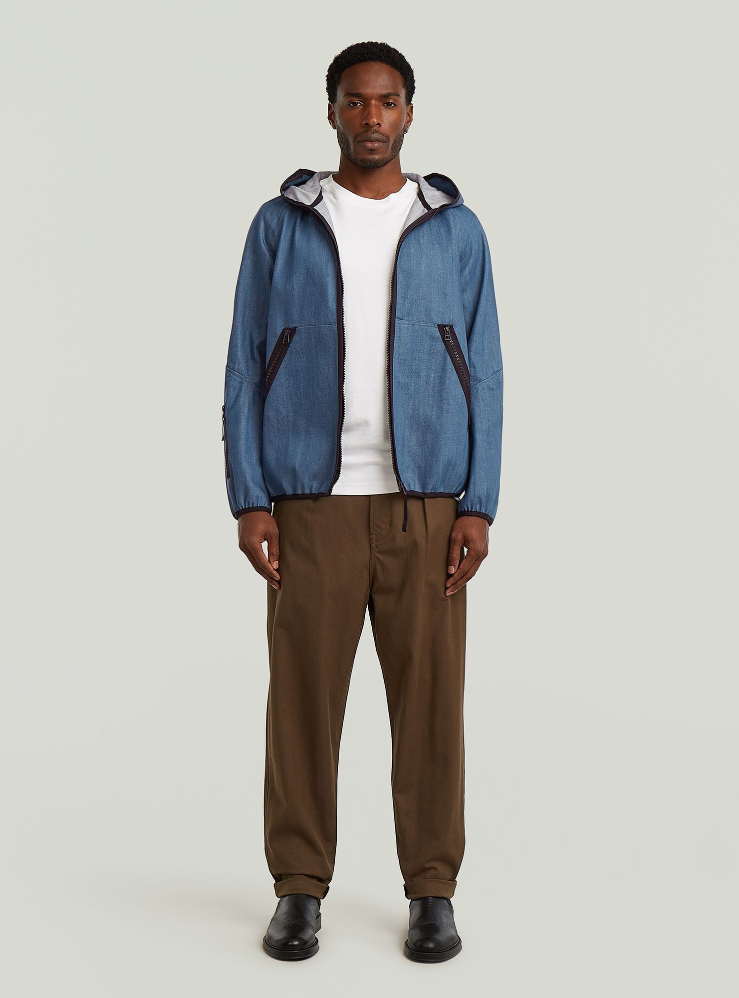 G-STAR Chinohose »Pleated Chino Relaxed Tapered«