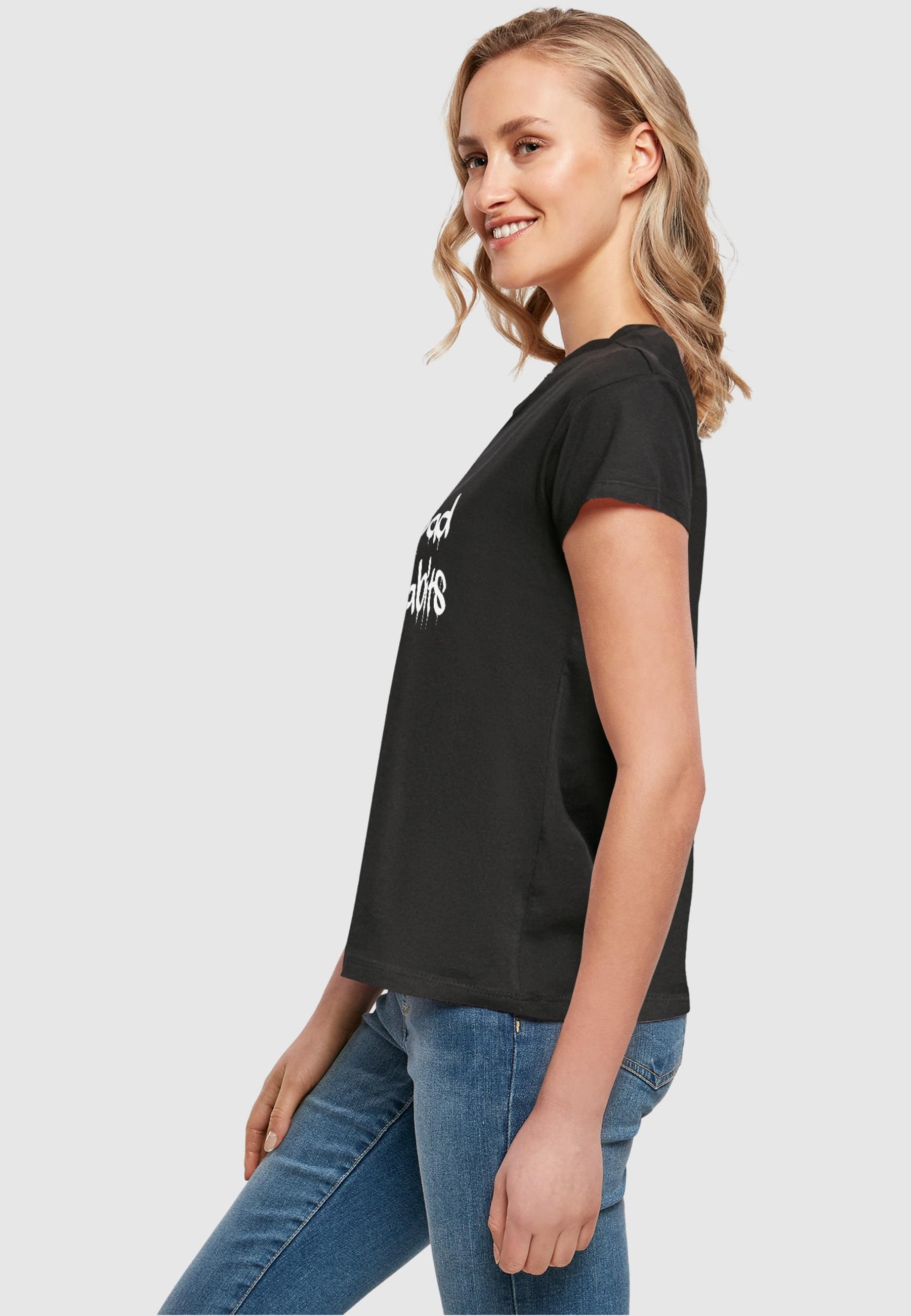 Merchcode T-Shirt »Merchcode Damen Ladies Bad Habits Box Tee«, (1 tlg.)