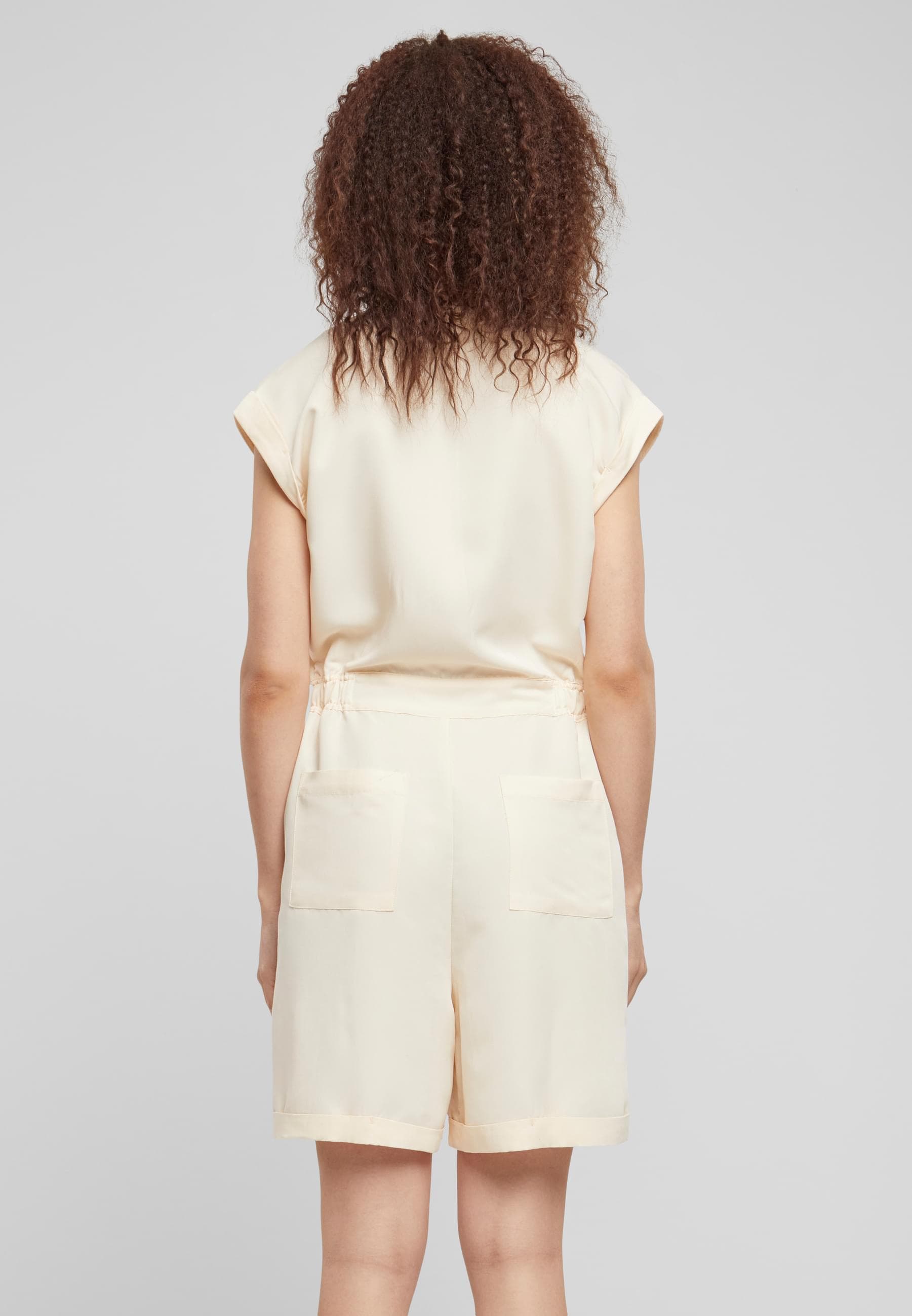 URBAN CLASSICS Jumpsuit »Urban Classics Damen Ladies Viscose Twill Jumpsuit«, (1 tlg.)