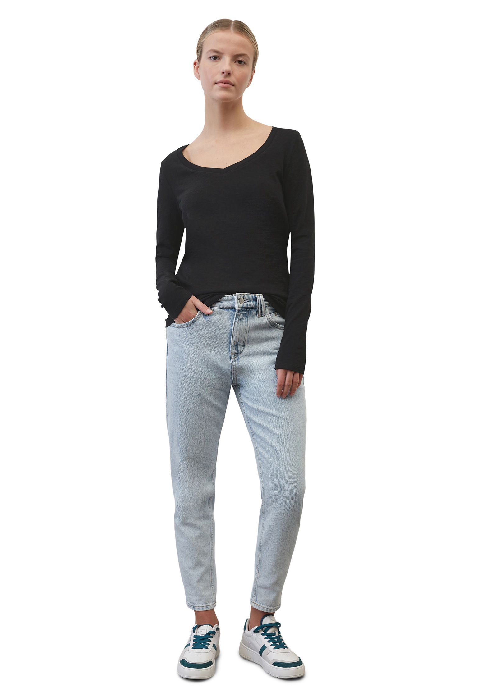 Marc O'Polo DENIM Langarmshirt »aus Heavy Cosy Slub Jersey«