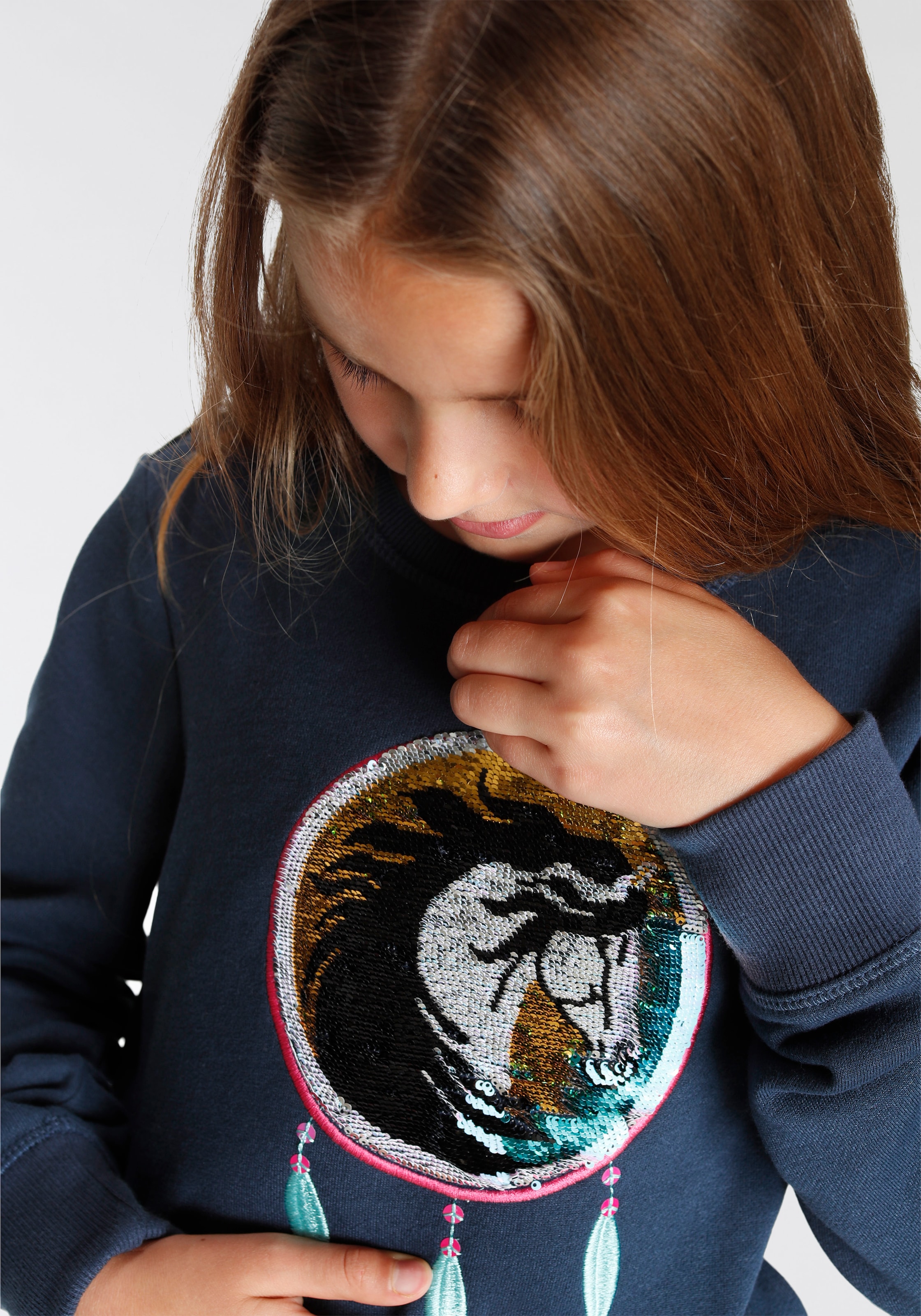 Scout Sweatshirt »DREAMCATCHER«, mit Wendepailletten online bestellen | BAUR | T-Shirts