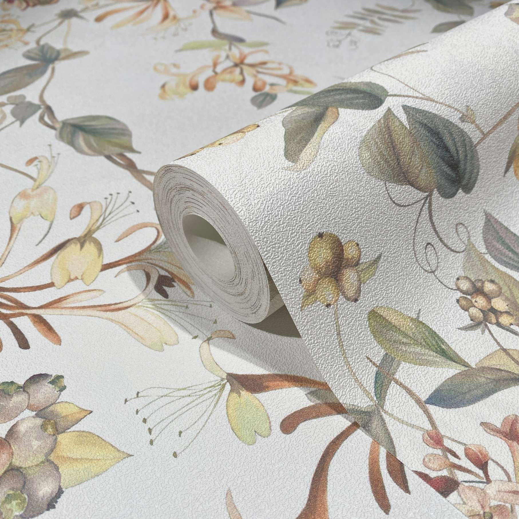 Marburg Vliestapete »Tapete Floral Blossom«, floral, moderne Vliestapete für Wohnzimmer Schlafzimmer Küche