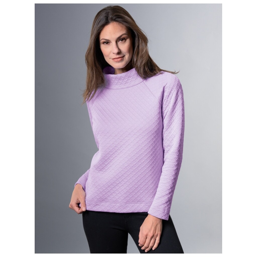 Trigema Sweatshirt »TRIGEMA Sweatshirt in Jacquard-Strick-Qualität«