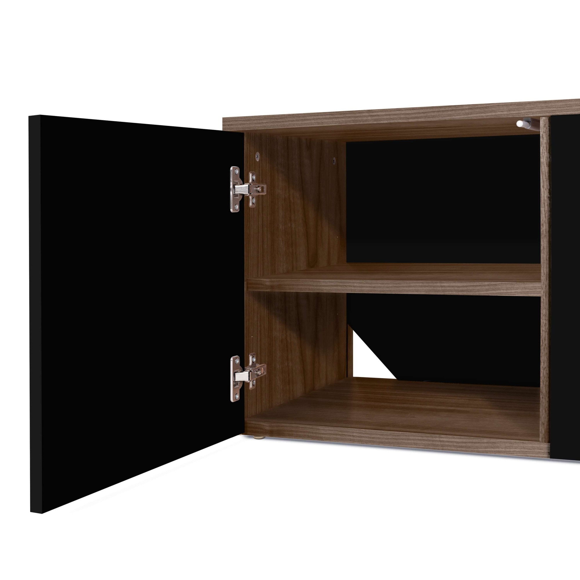 TemaHome TV-Bank »Albi TV Tisch, Lowboard, TV-Schrank, TV-Board,«, Großzügiger Stauraum mit Türen und offenen Fächern