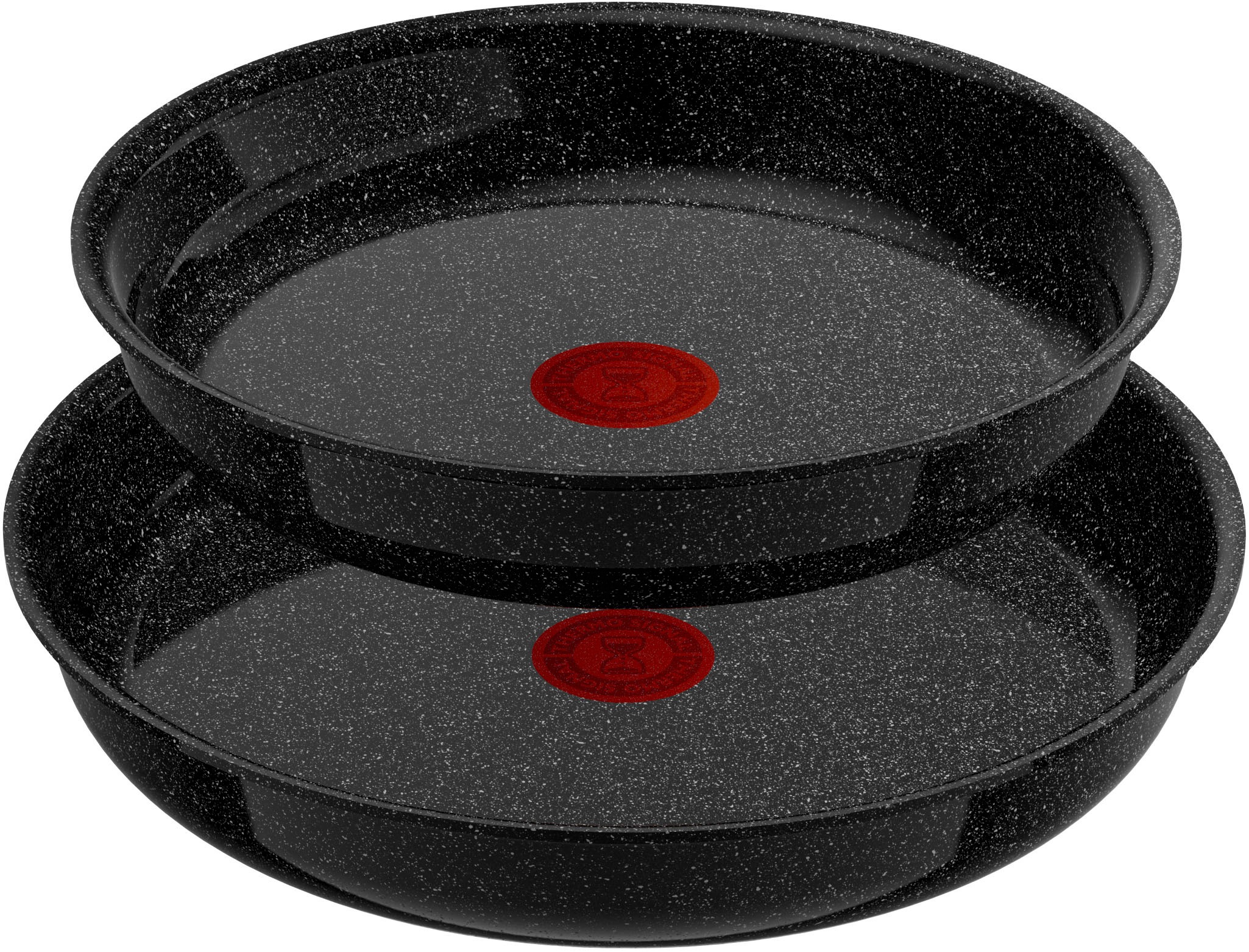 Tefal Pfannen-Set "Ingenio Intens Ceram" Aluminium Set, 3 Stk. tlg. abnehmbarer Griff, Thermo-Signal, Induktion, made in France