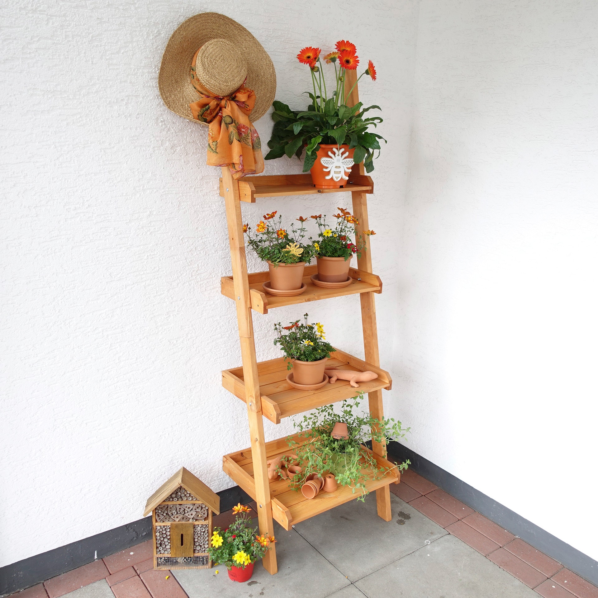 promadino Blumenständer »Blummentreppe Helma«, BxTxH: 58x46x177 cm