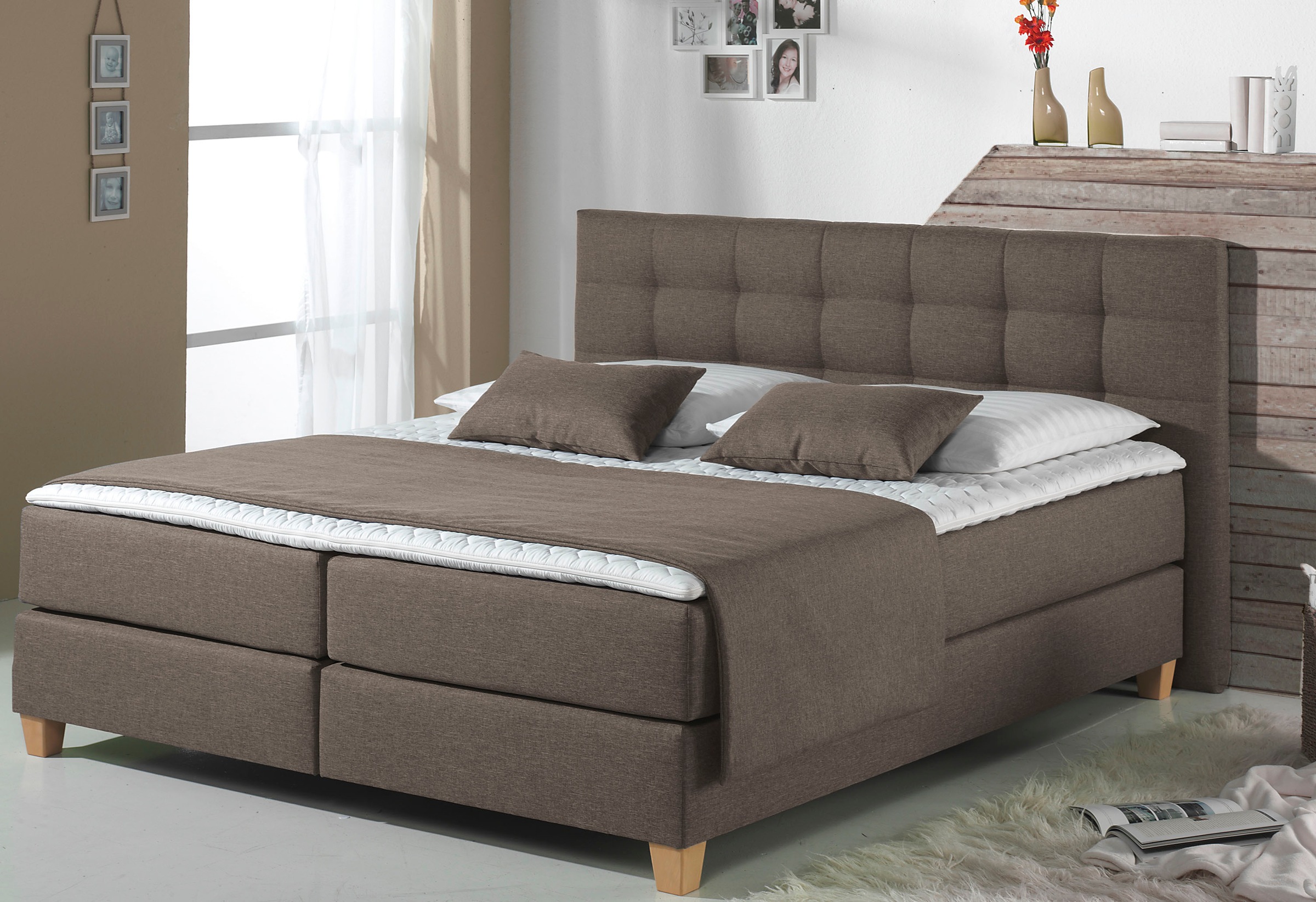 Home affaire Boxspringbett »Moulay«, inkl. Topper, 6 Breiten, 3 Härtegrade, TFK auch... kaufen