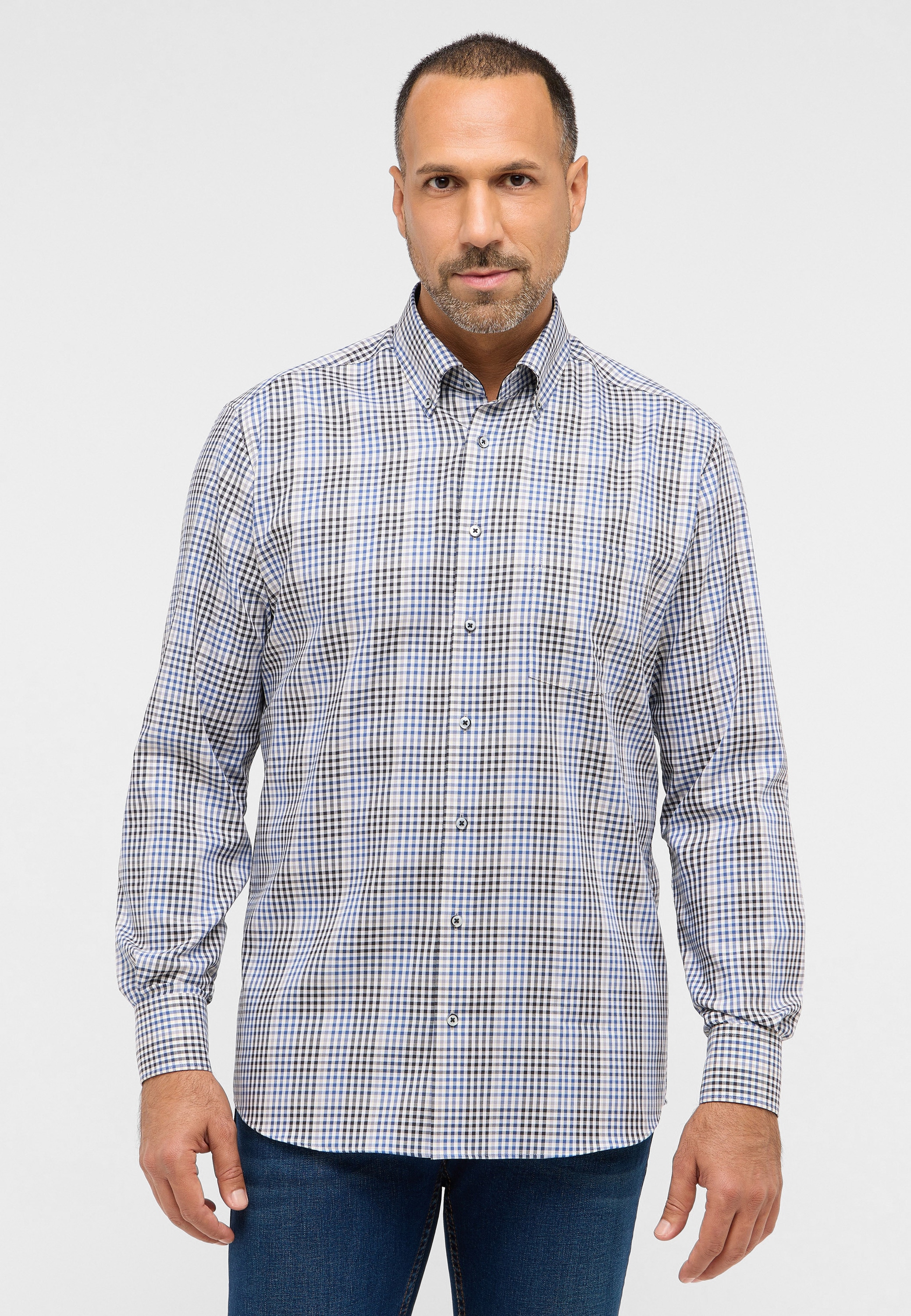 Eterna Langarmhemd "MODERN FIT", NON IRON (bügelfrei) günstig online kaufen