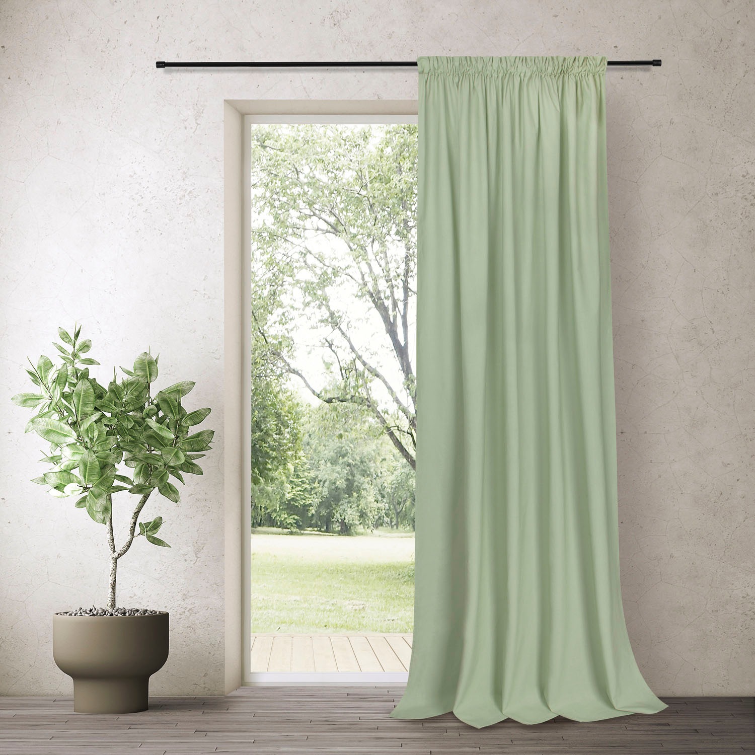 Feel of Nature Gardine "Torben" Kräuselband 1 Stk. tlg. HxB: 245x140 günstig online kaufen